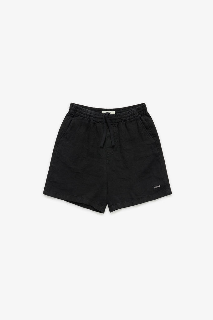 Logo Weekend Linen Short - Black – JJJJound