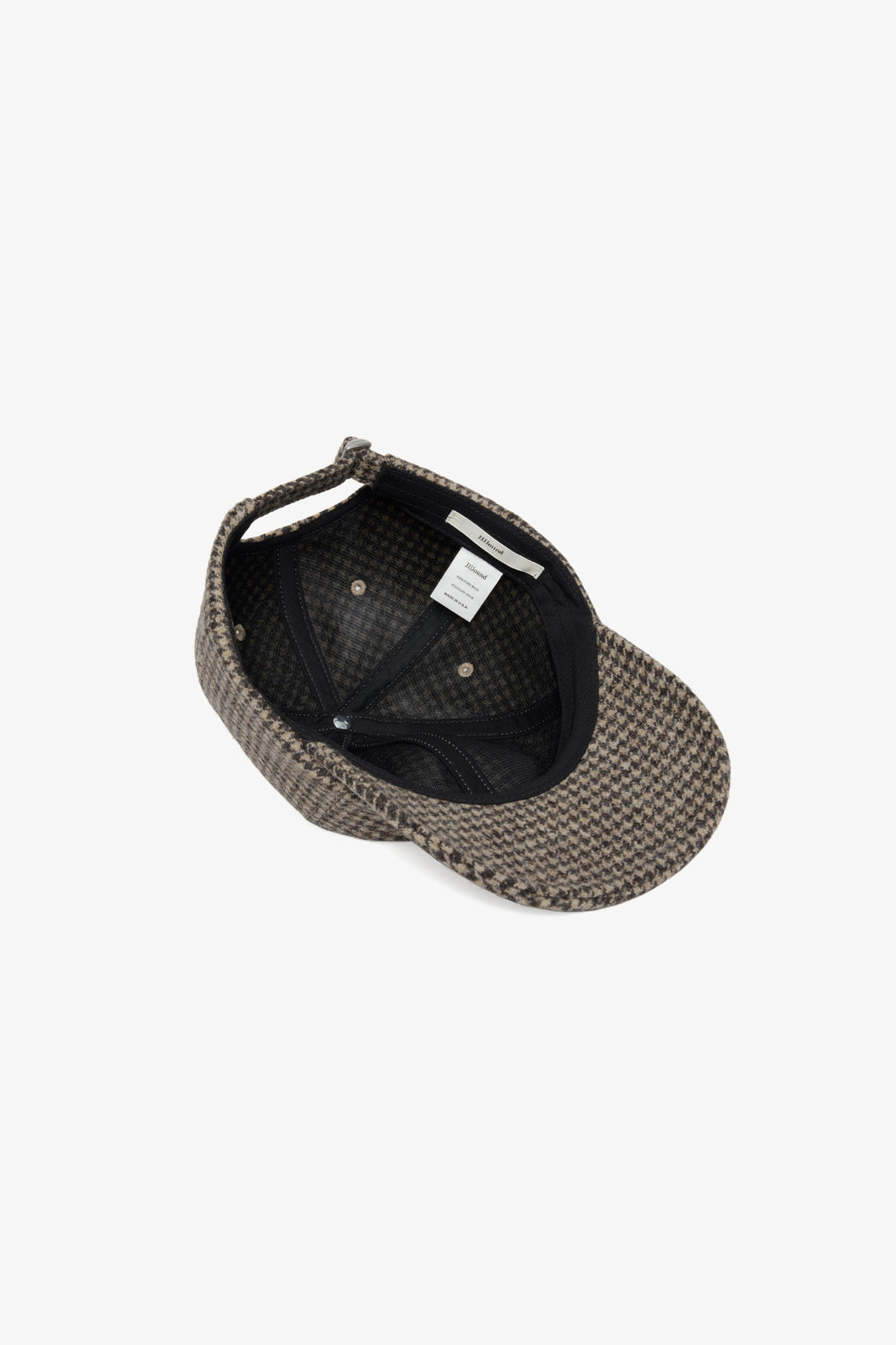 Weekend Wool Cap - Brown Houndstooth