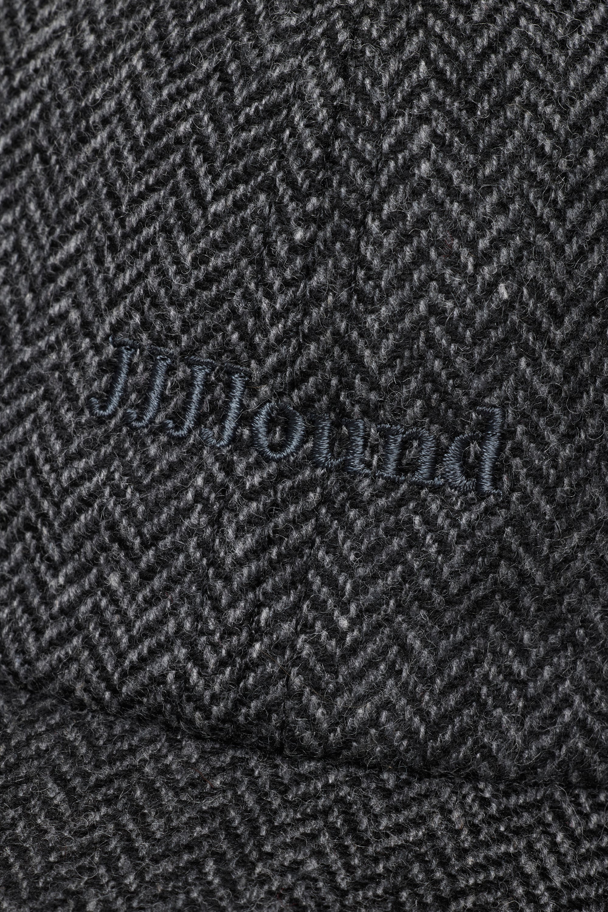Logo Weekend Wool Cap - Charcoal Herringbone