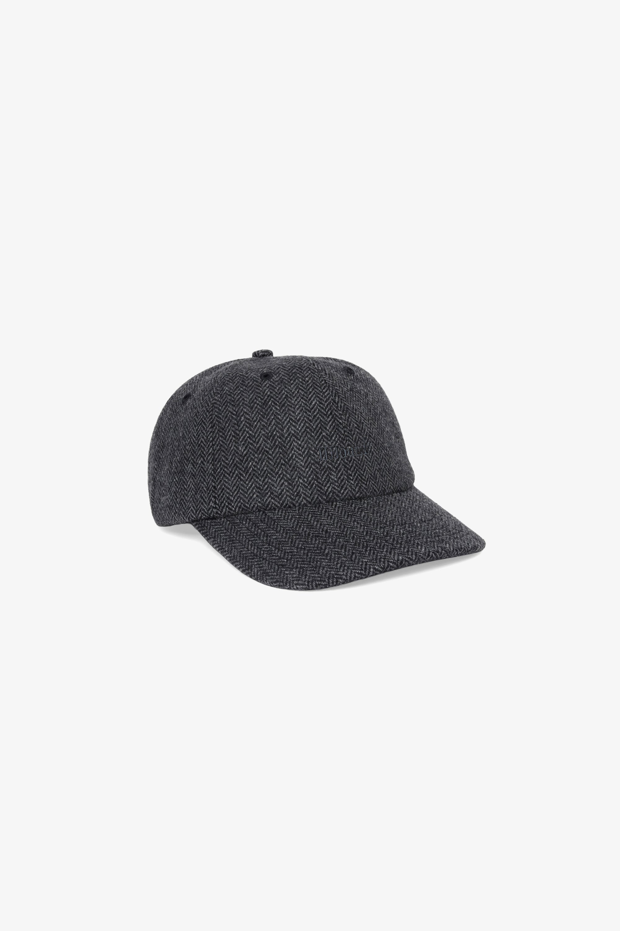 Logo Weekend Wool Cap - Charcoal Herringbone