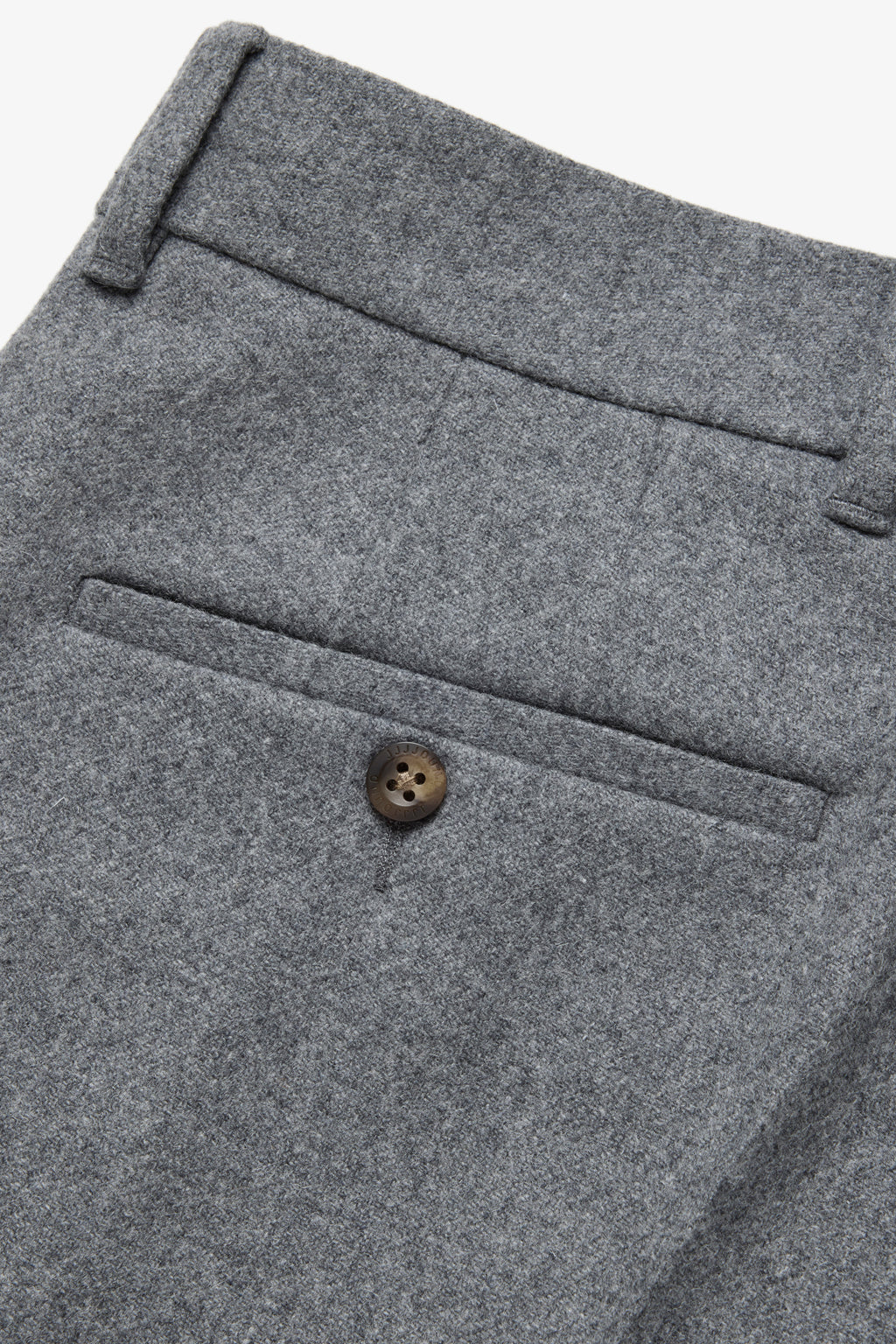 Relaxed Pleated Wool Trousers - Grey Mix