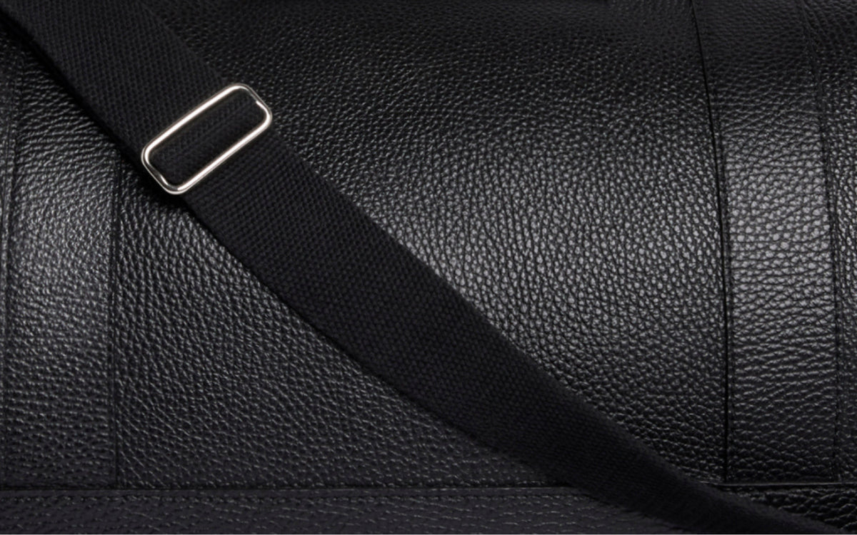 Pebbled Black Leather