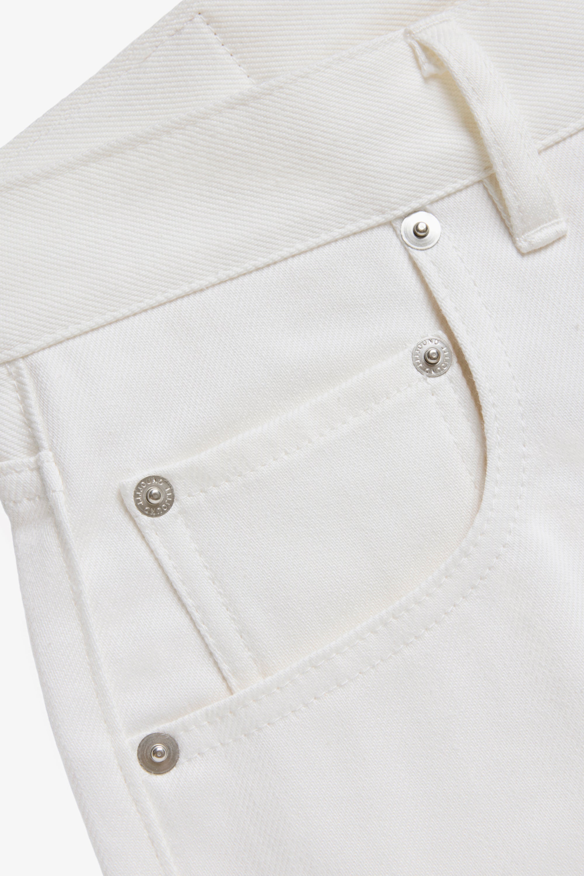 Straight Selvedge Denim Jeans - White