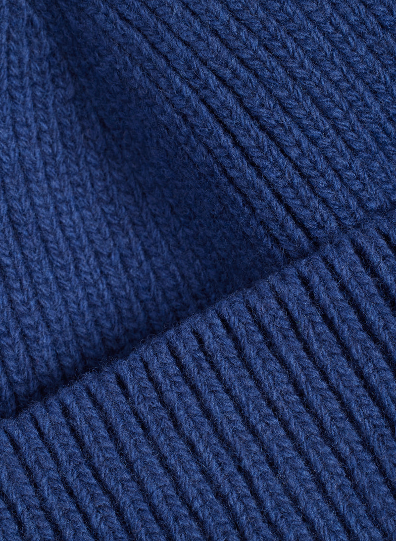 Wool Beanie - Blue