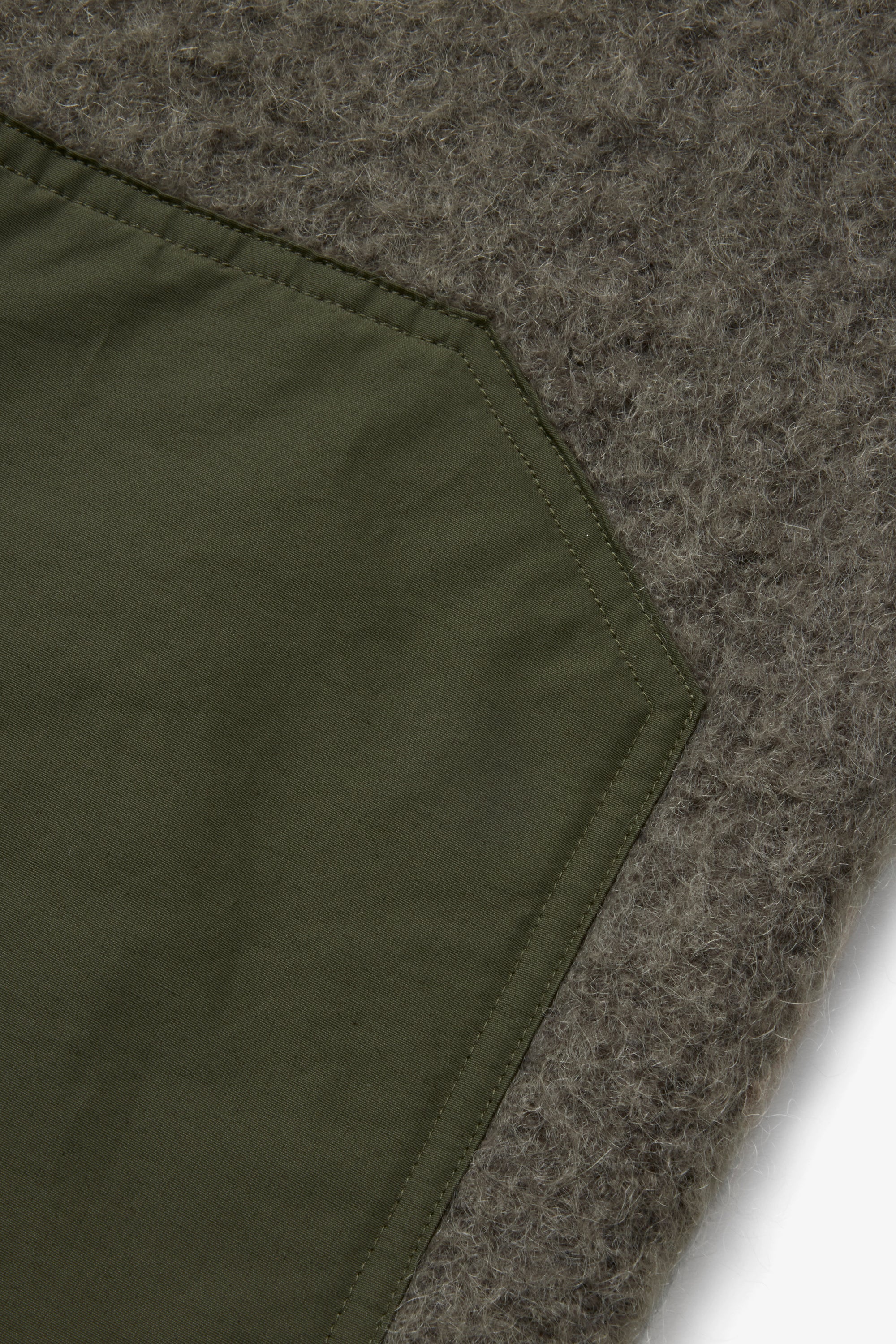 City Camper Mohair Top - Dark Olive