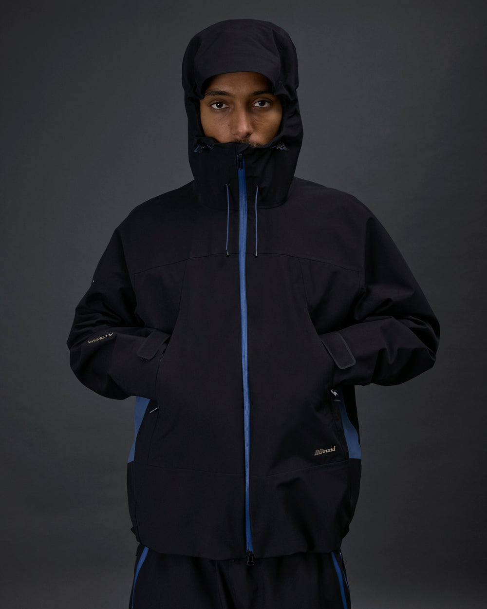JJJJound Descente Hardshell Long Jacket - Black
