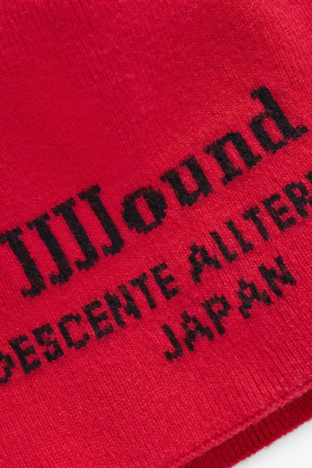 JJJJound Descente Knit Skully - Red/Black