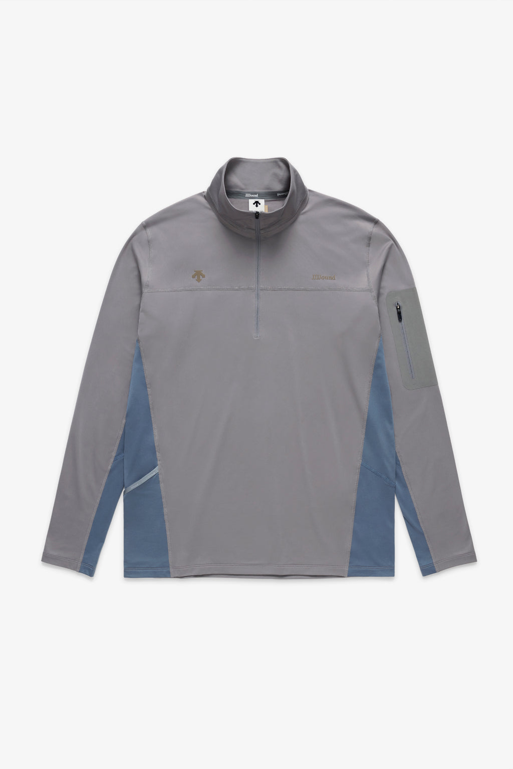 JJJJound Descente Quarter Zip Shirt - Light Grey