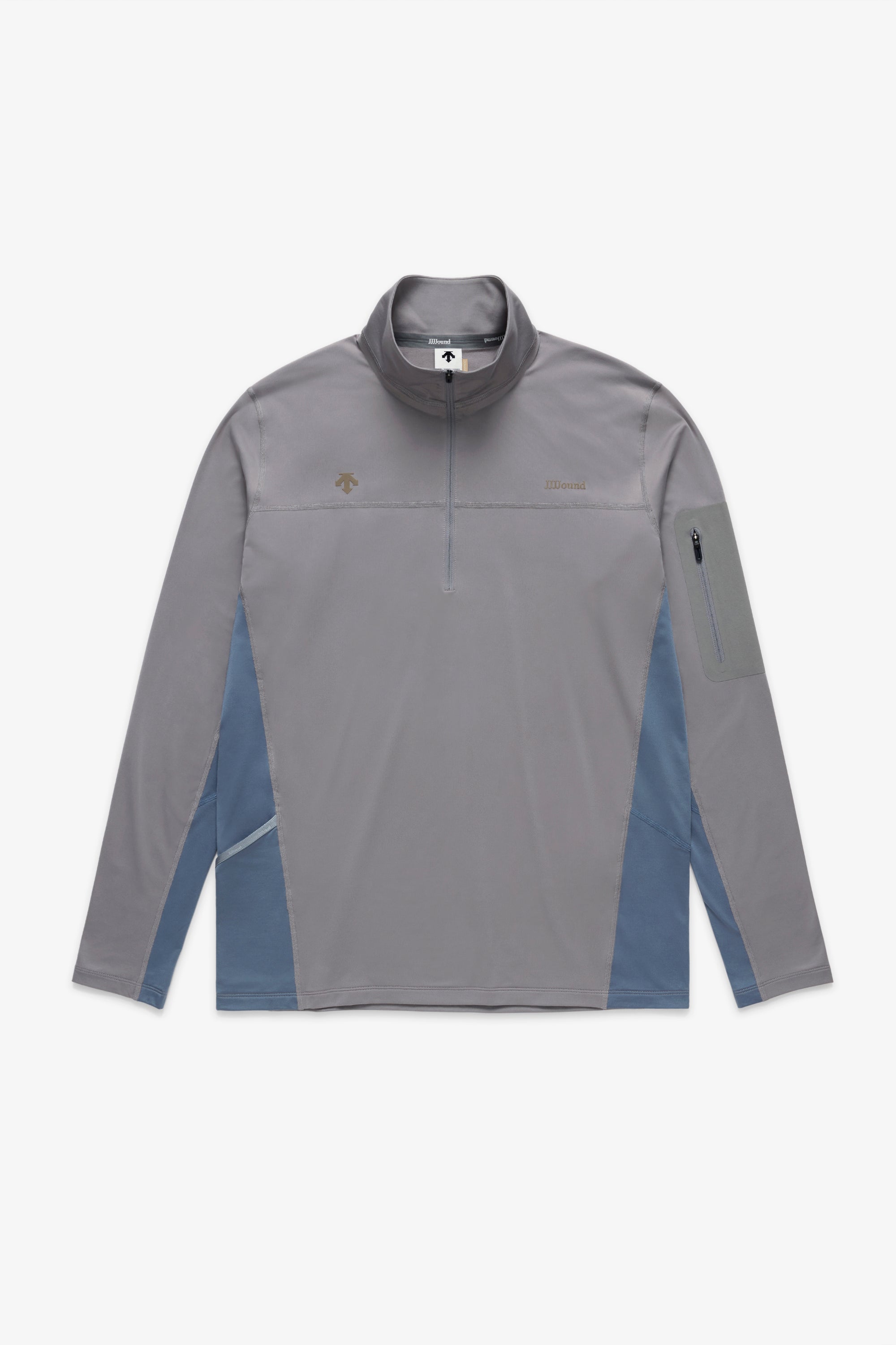 JJJJound Descente Quarter Zip Shirt - Light Grey