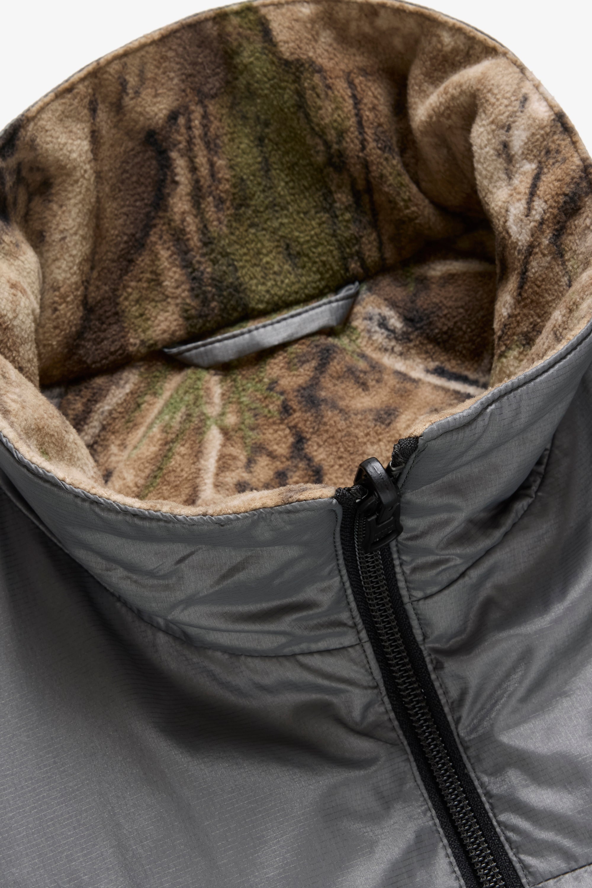 JJJJound Descente Reversible Vest - Charcoal/Taupe