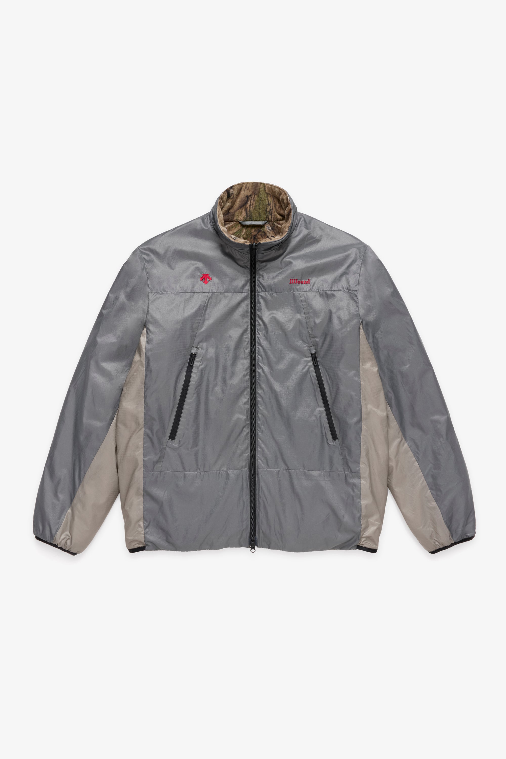 JJJJound Descente Reversible Jacket - Charcoal/Taupe