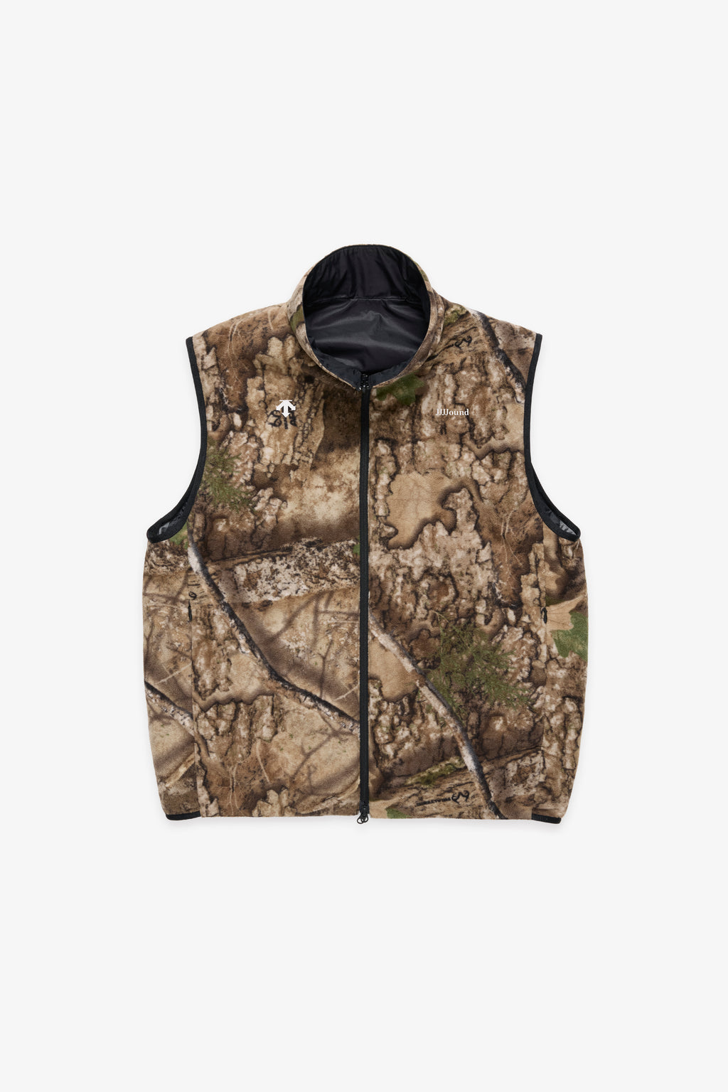 JJJJound Descente Reversible Vest - Black/Charcoal