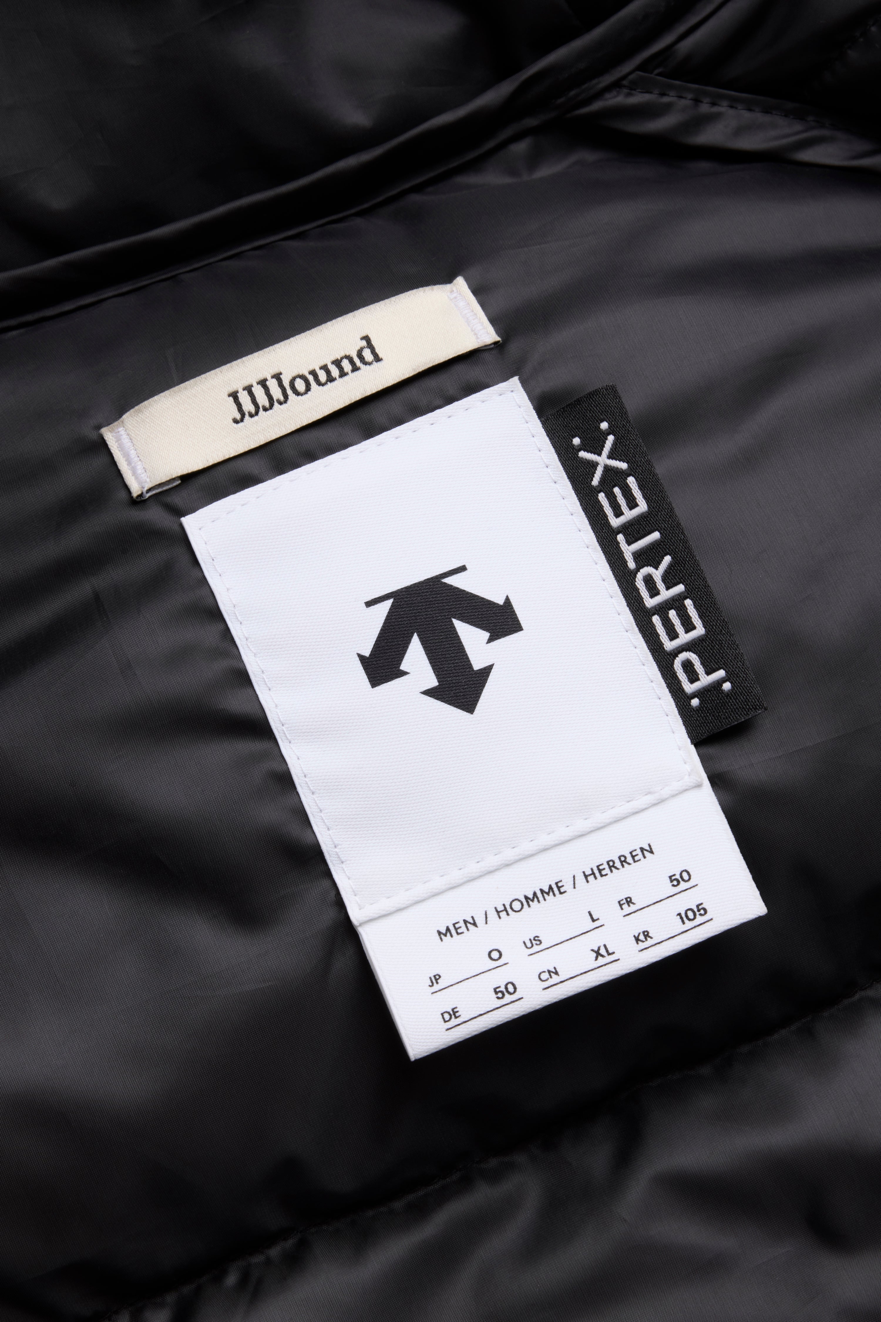 JJJJound Descente Down Jacket - Black/Charcoal