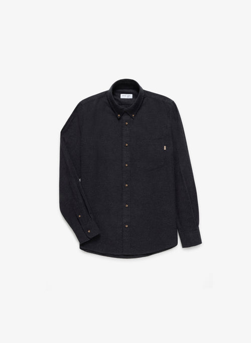 Lightweight Flannel Shirt - Charcoal