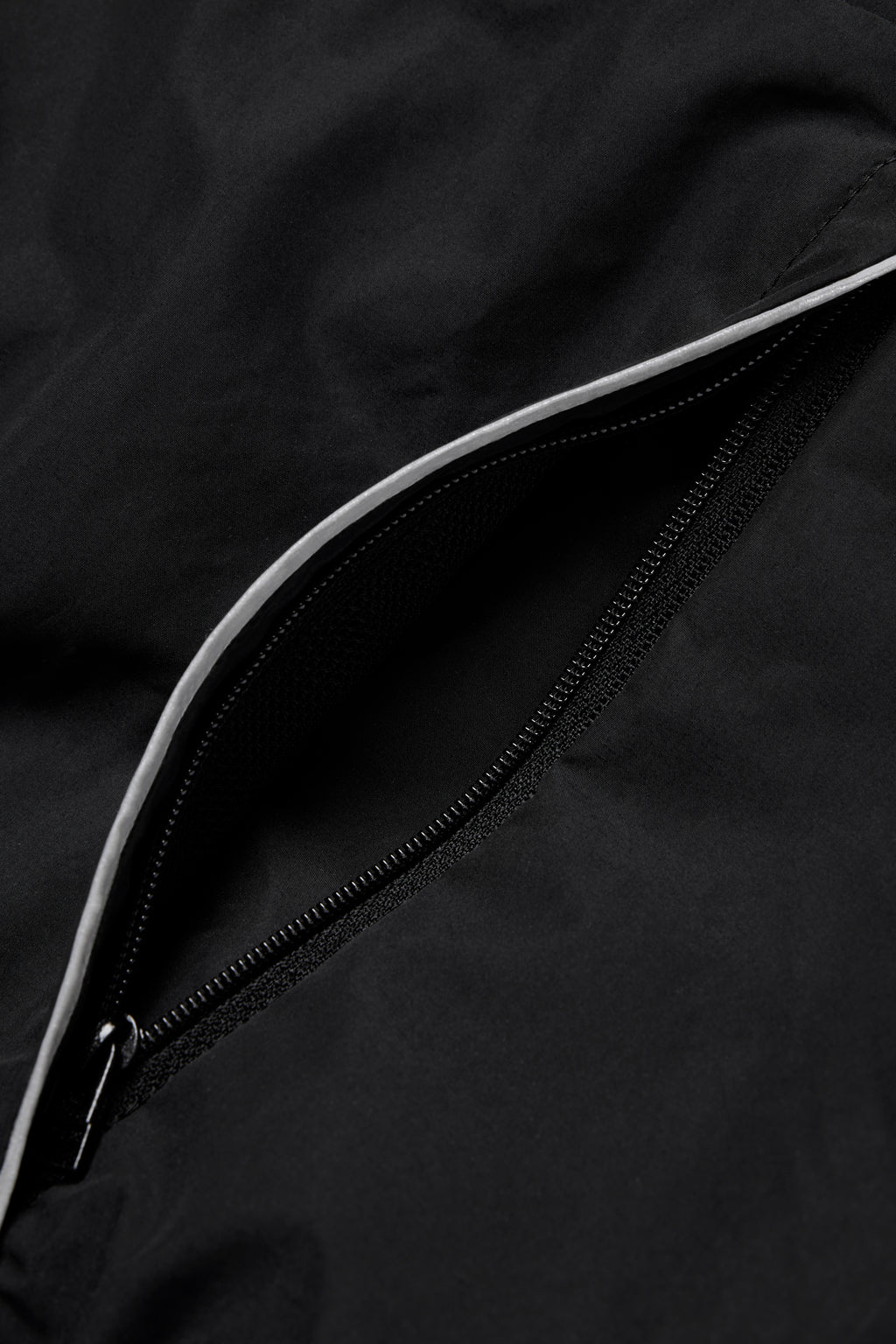 Full Zip Parka - Black/Silver Reflective