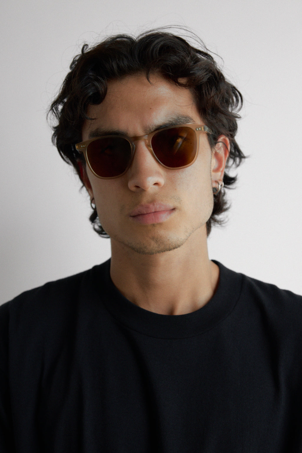 Garrett Leight Brooks Sun - Brooks 47 Matte Bottle Glass Brown/Pure Coffee