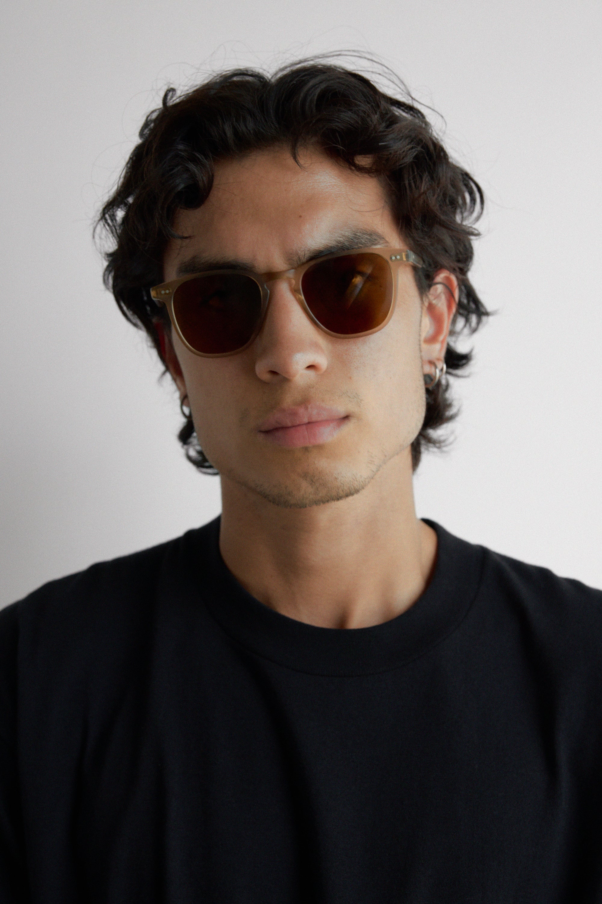 Garrett Leight Brooks Sun - Brooks 47 Matte Bottle Glass Brown/Pure Coffee