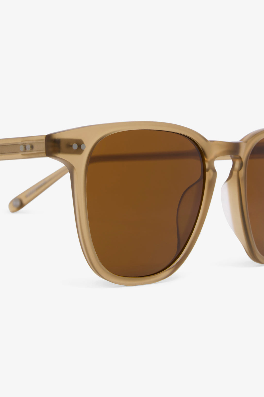 Garrett Leight Brooks Sun - Brooks 47 Matte Bottle Glass Brown/Pure Coffee