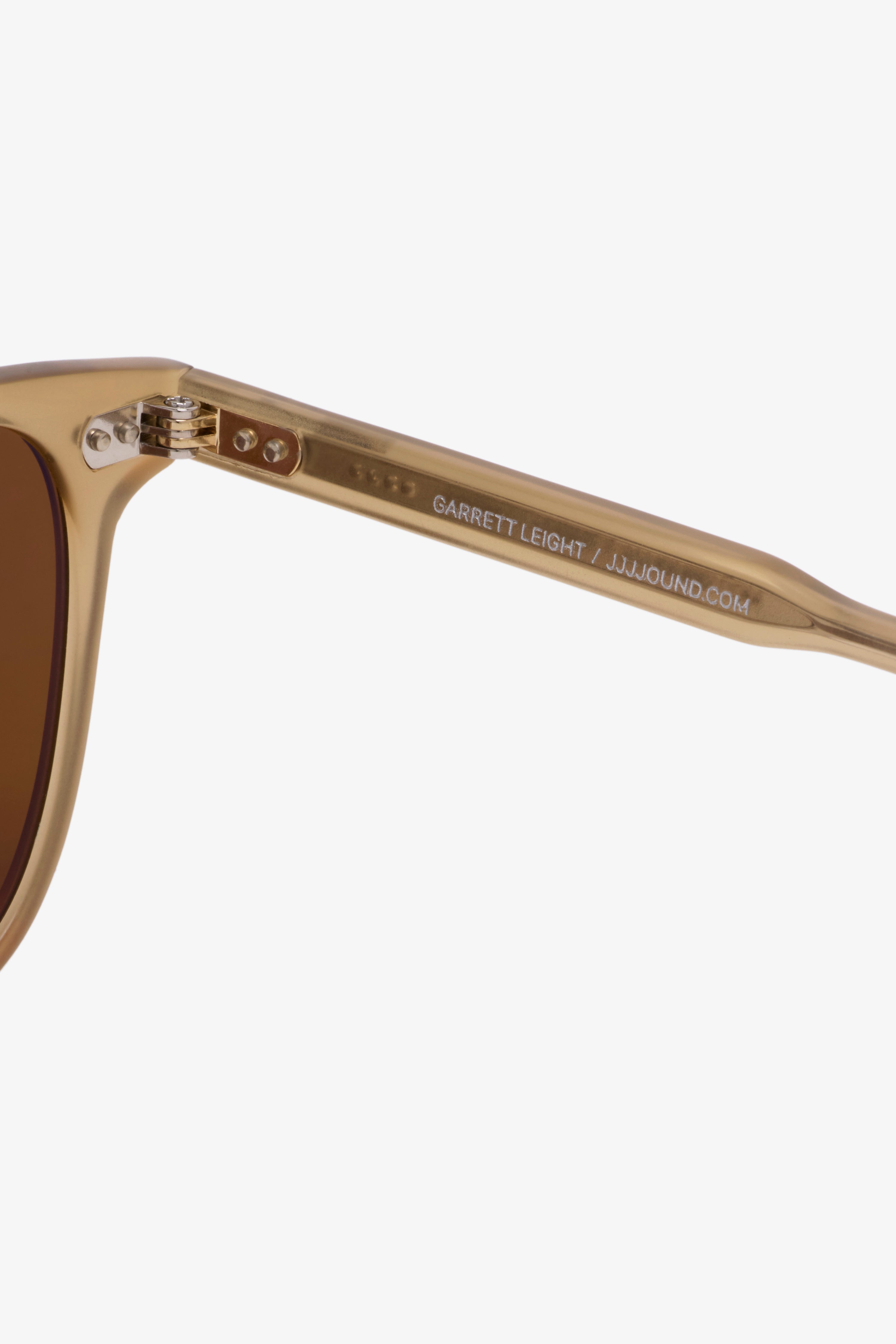 Garrett Leight Brooks Sun - Brooks 47 Matte Bottle Glass Brown