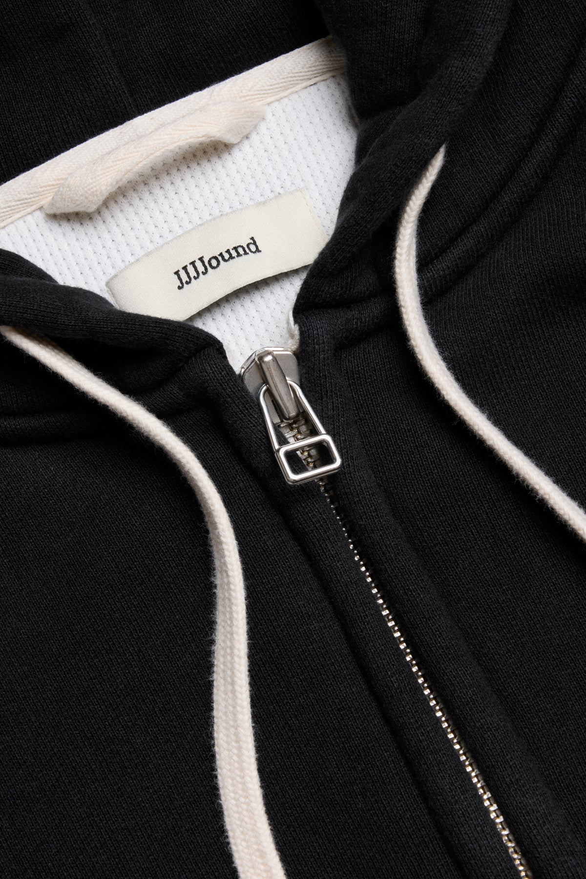 Heavyweight Waffle Lined Hoodie - Black