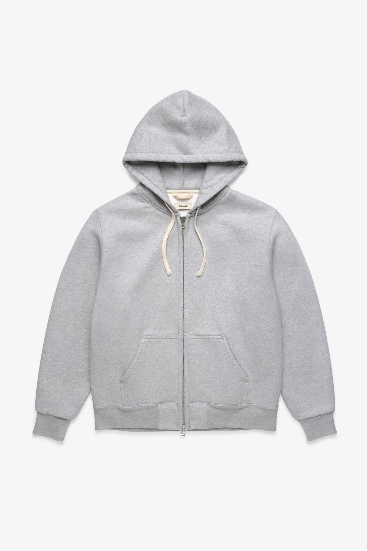 Heavyweight Waffle Lined Hoodie - Grey Mix