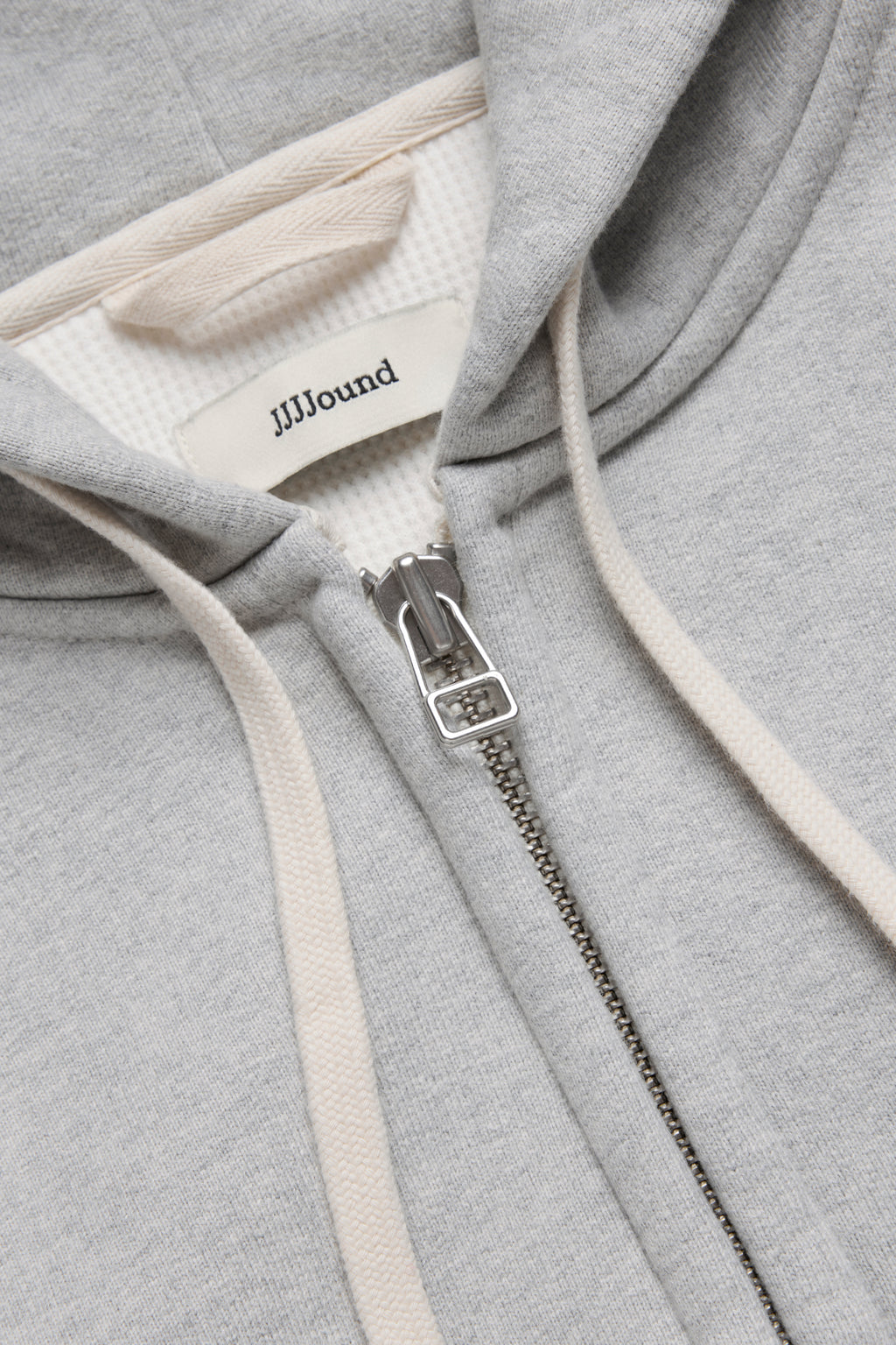Heavyweight Waffle Lined Hoodie - Grey Mix
