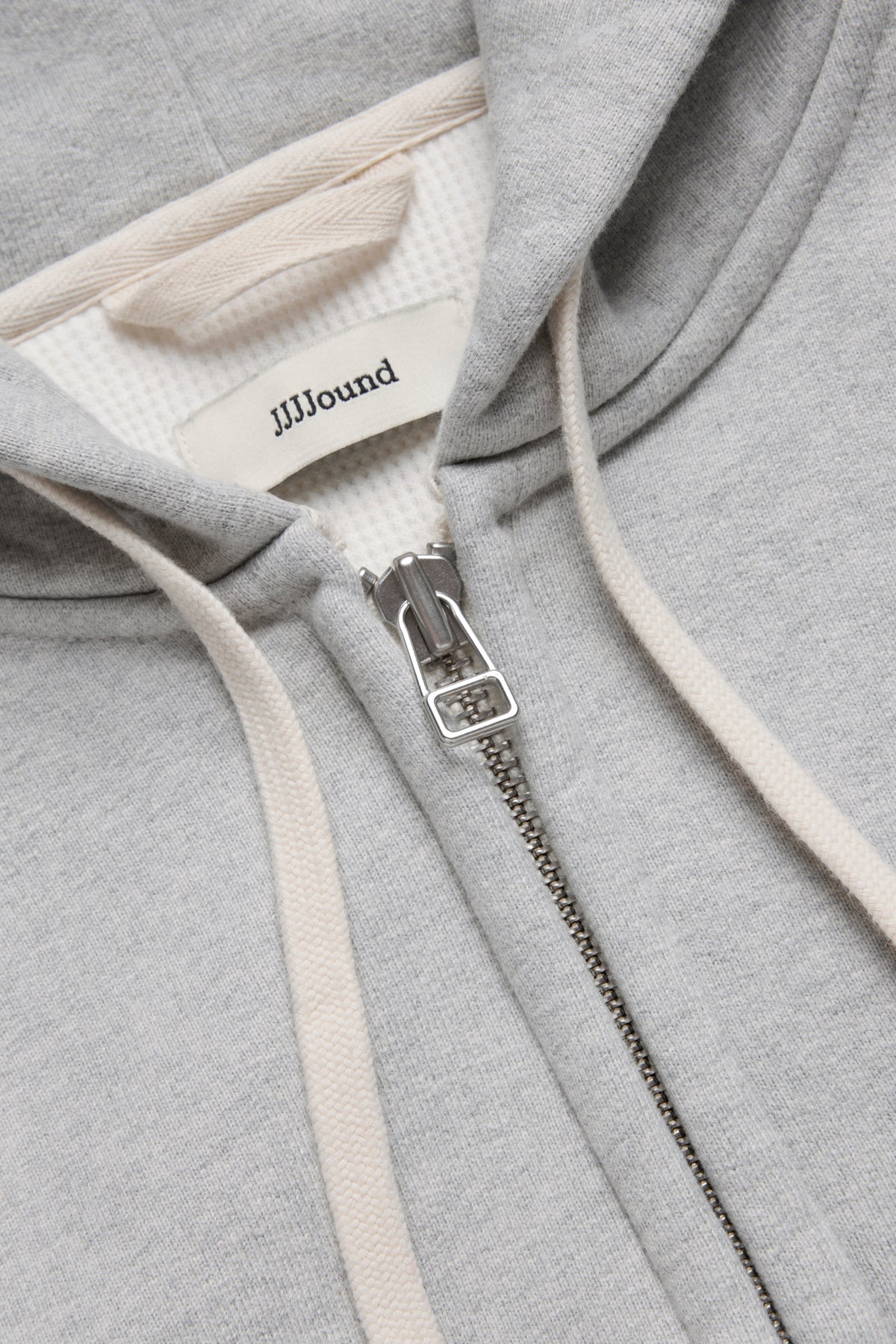 Heavyweight Waffle Lined Hoodie - Grey Mix