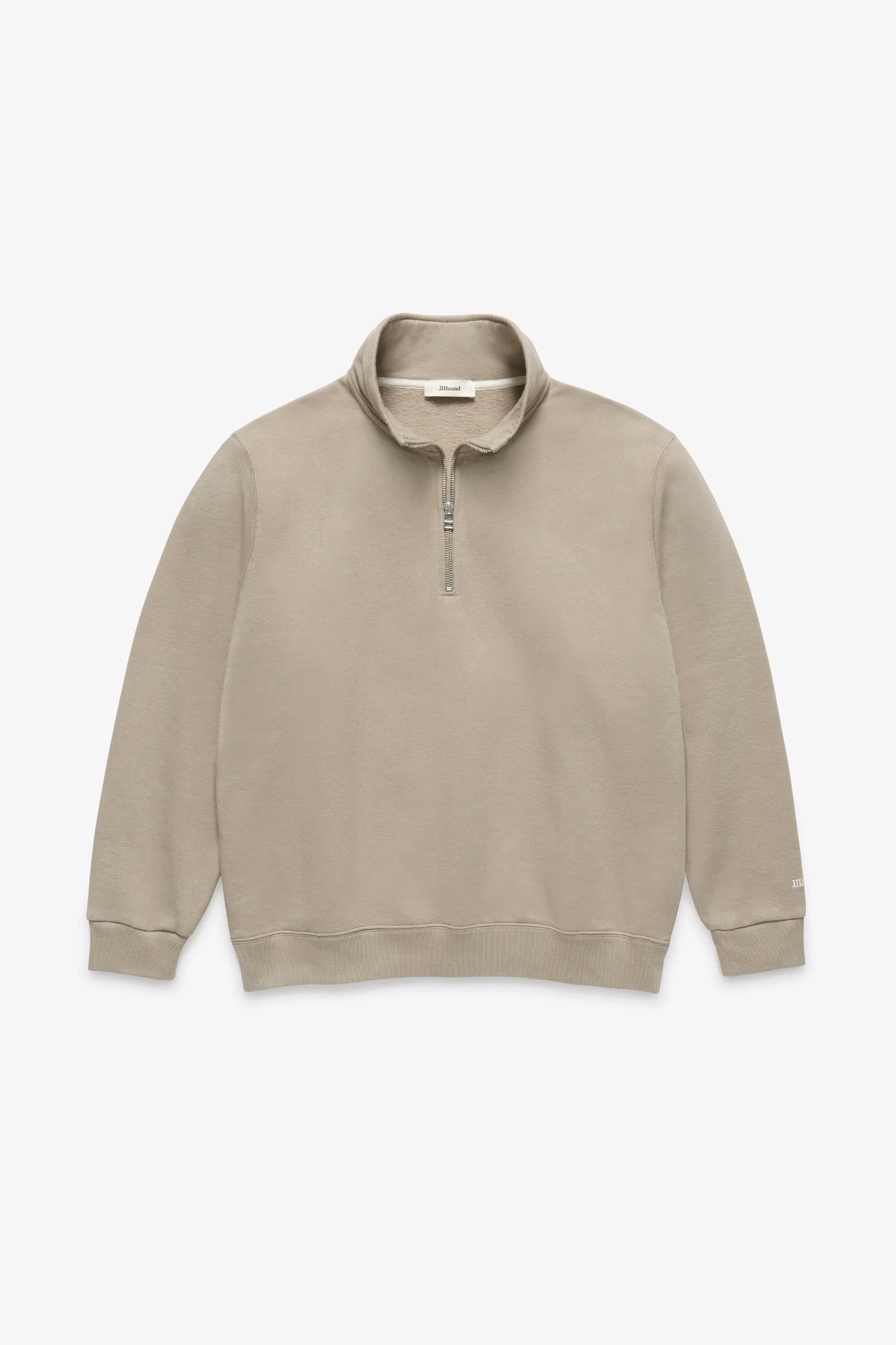 2000s Quarter Zip Sweatshirt - Taupe