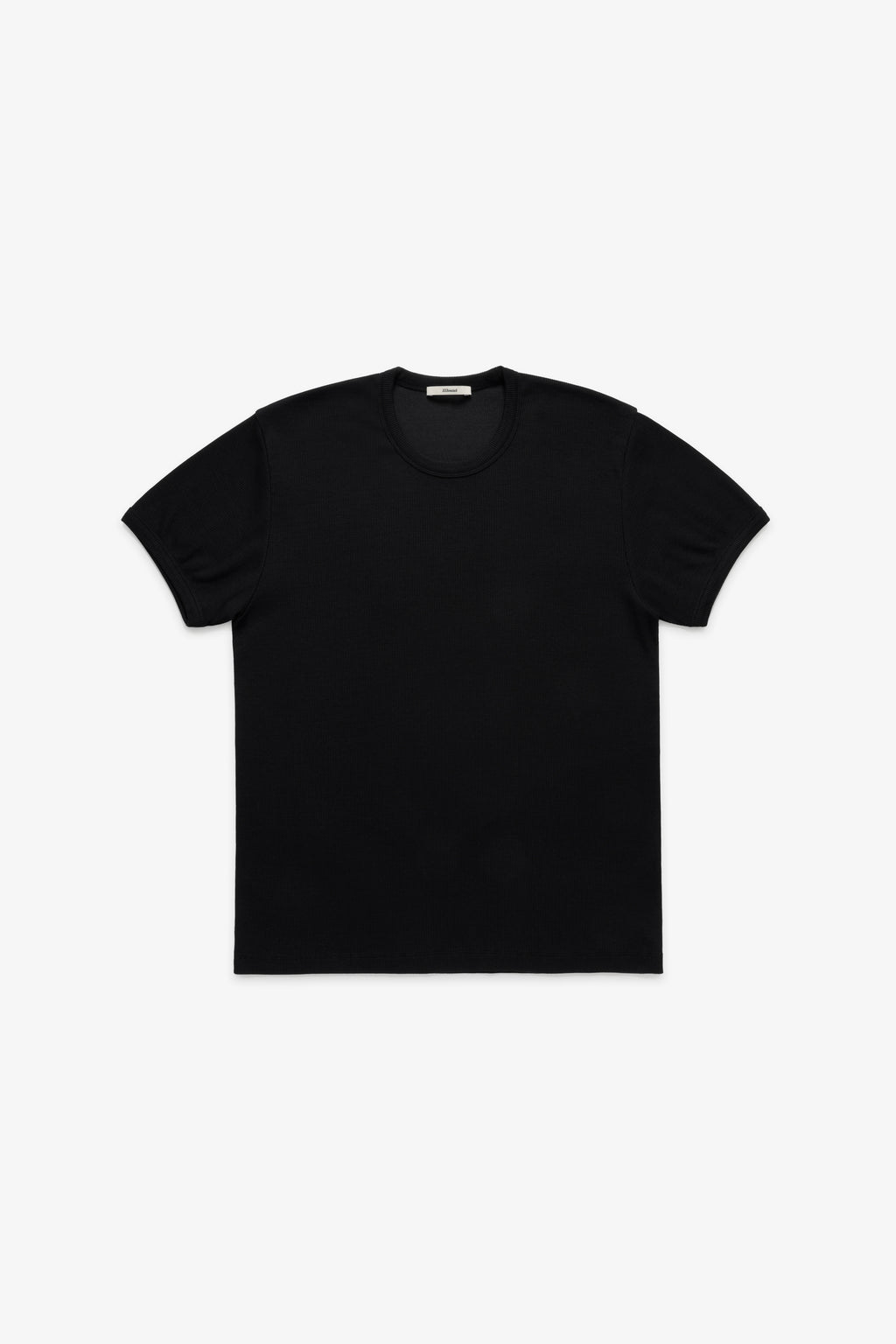 70s Ribbed T-Shirt - Black