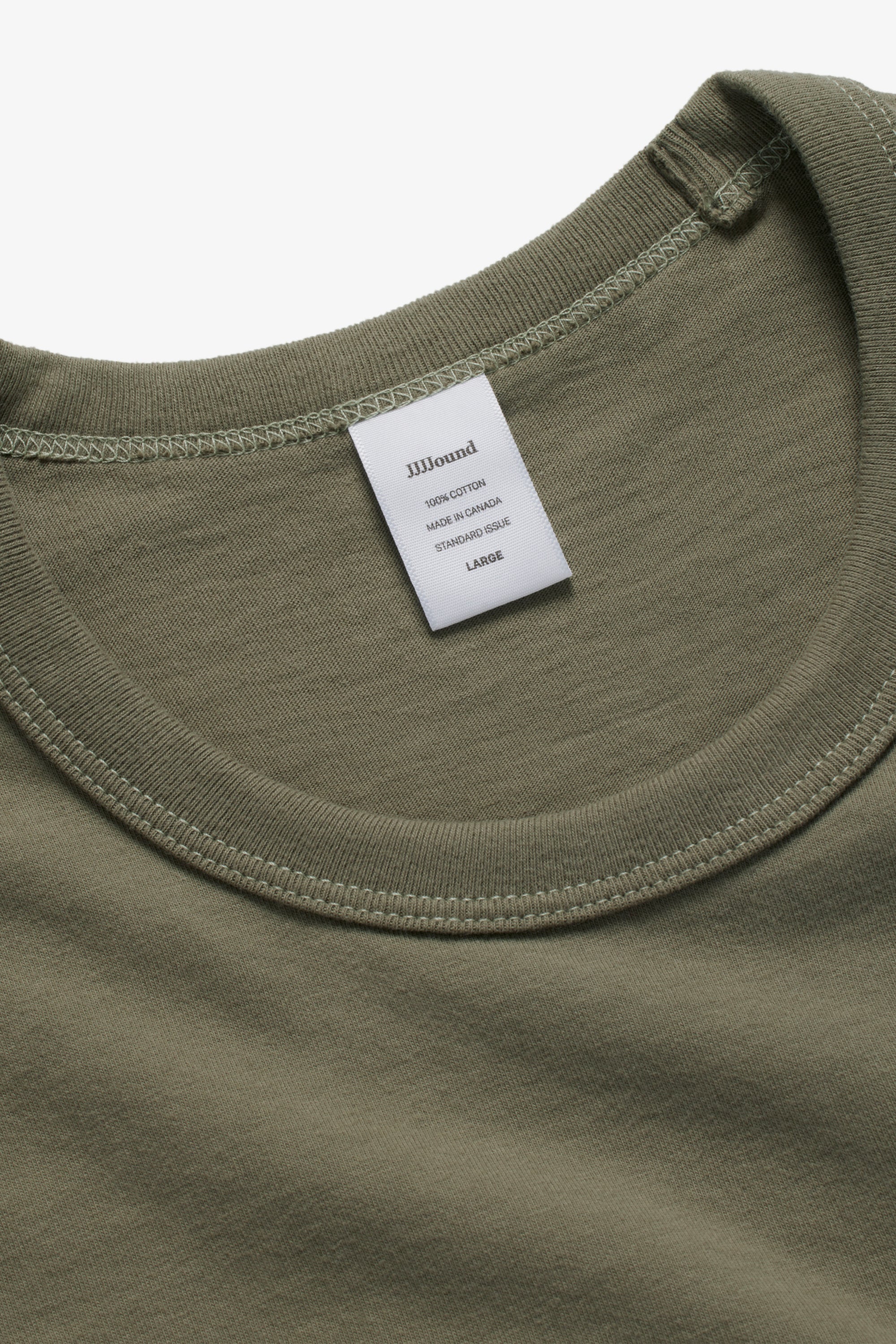 70s Ringer T-Shirt - Light Olive