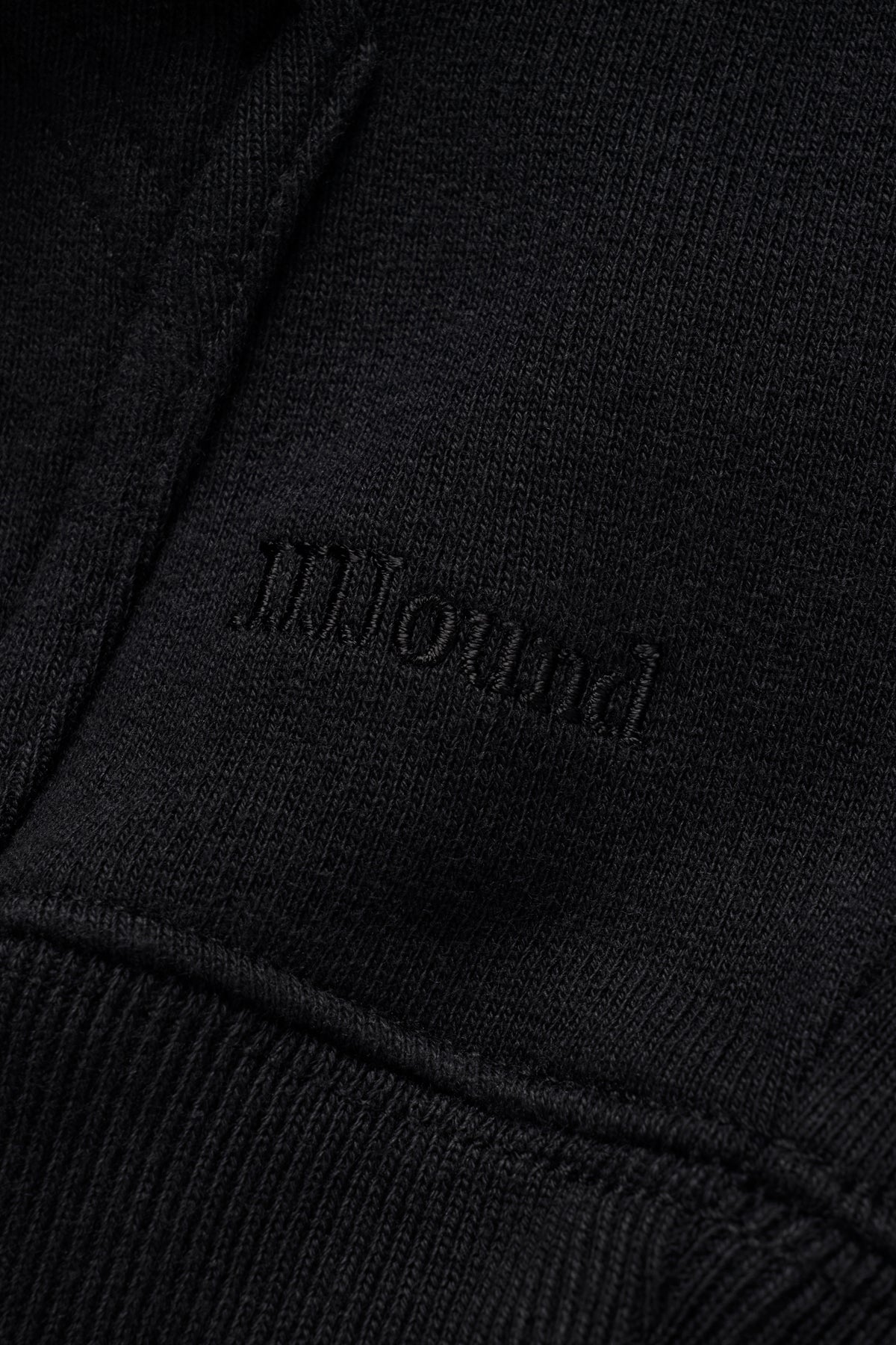 90s Hooded Zip Sweatshirt - Black