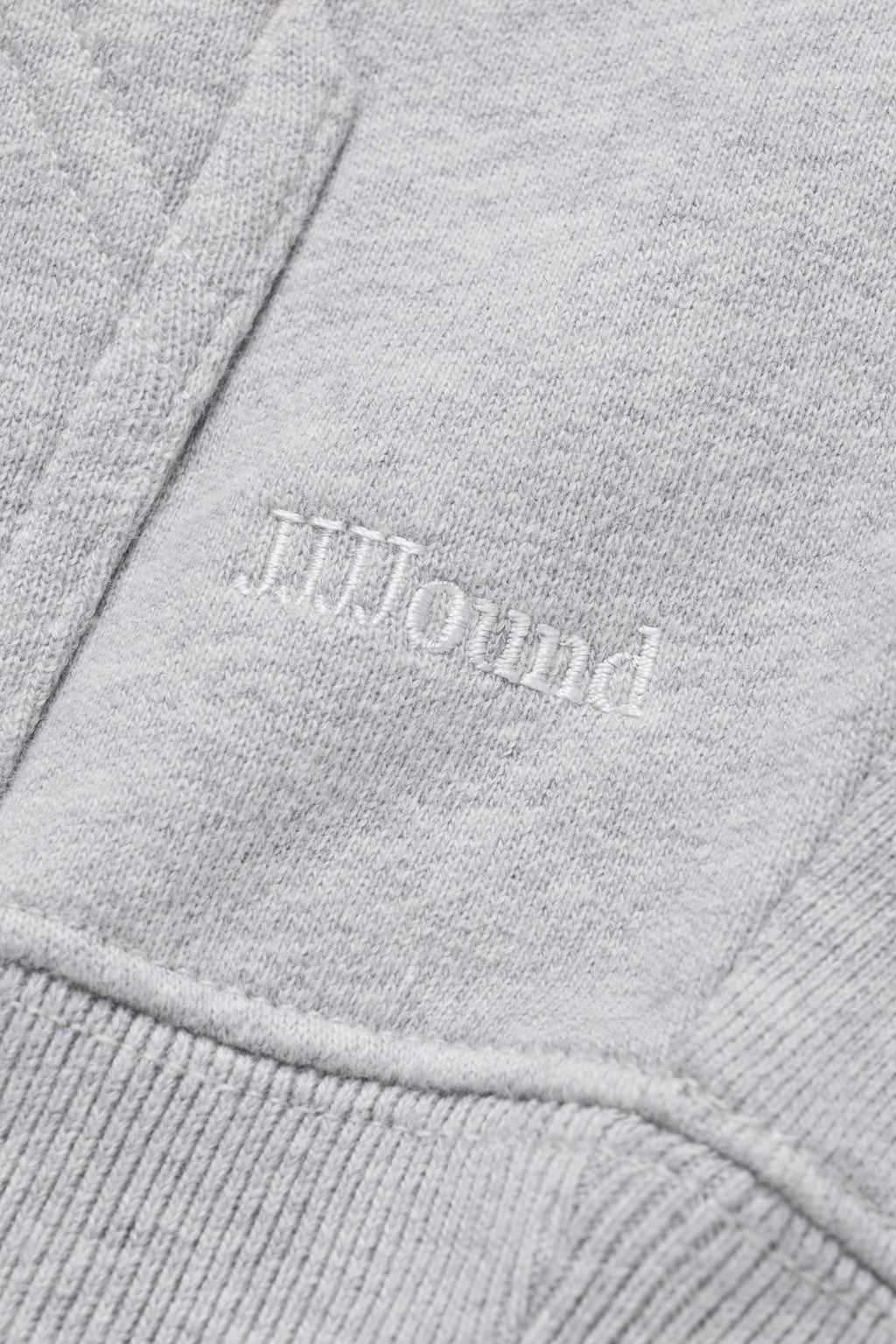 90s Hooded Zip Sweatshirt - Grey Mix