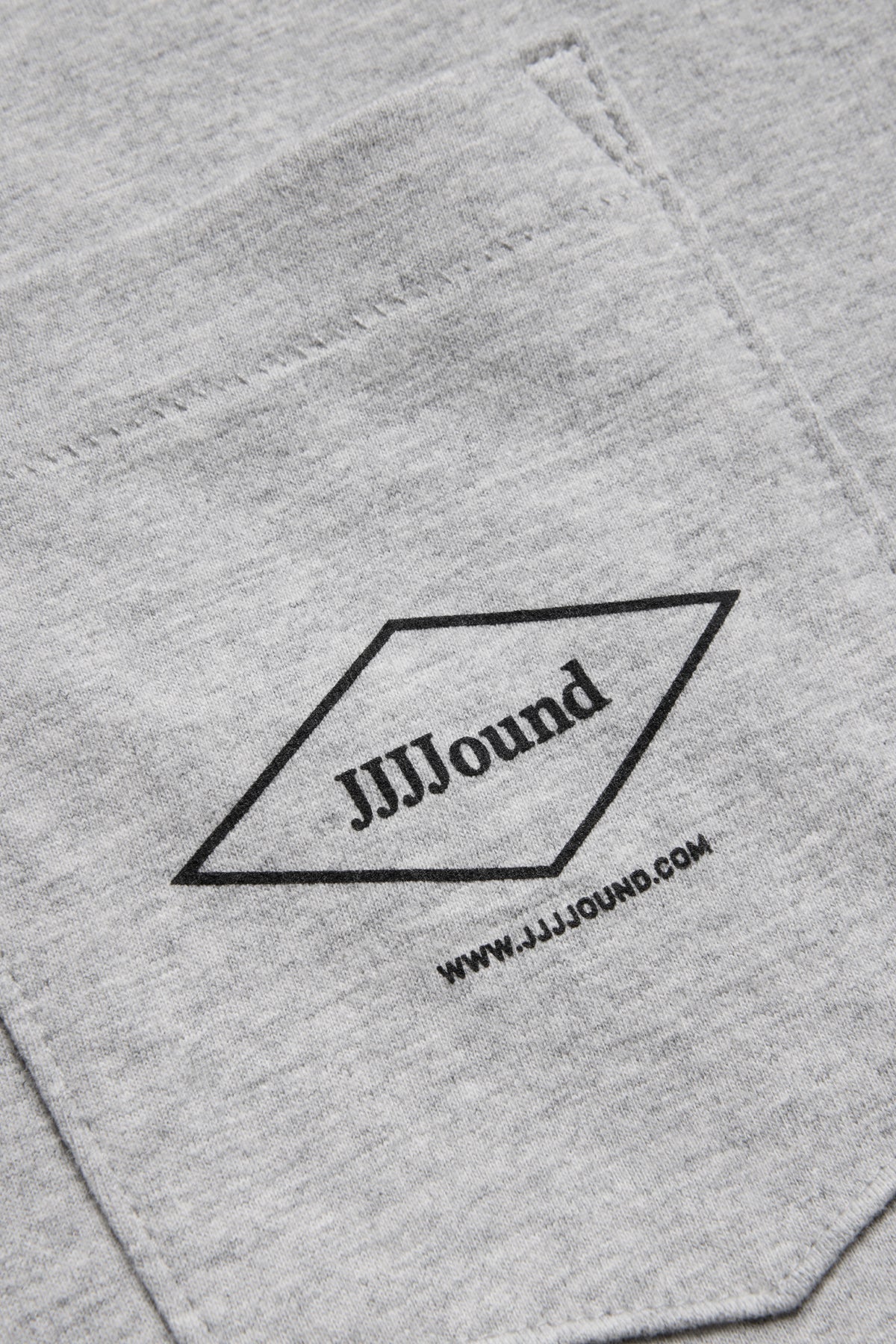 Printed Pocket T-Shirt - Light Grey Mix