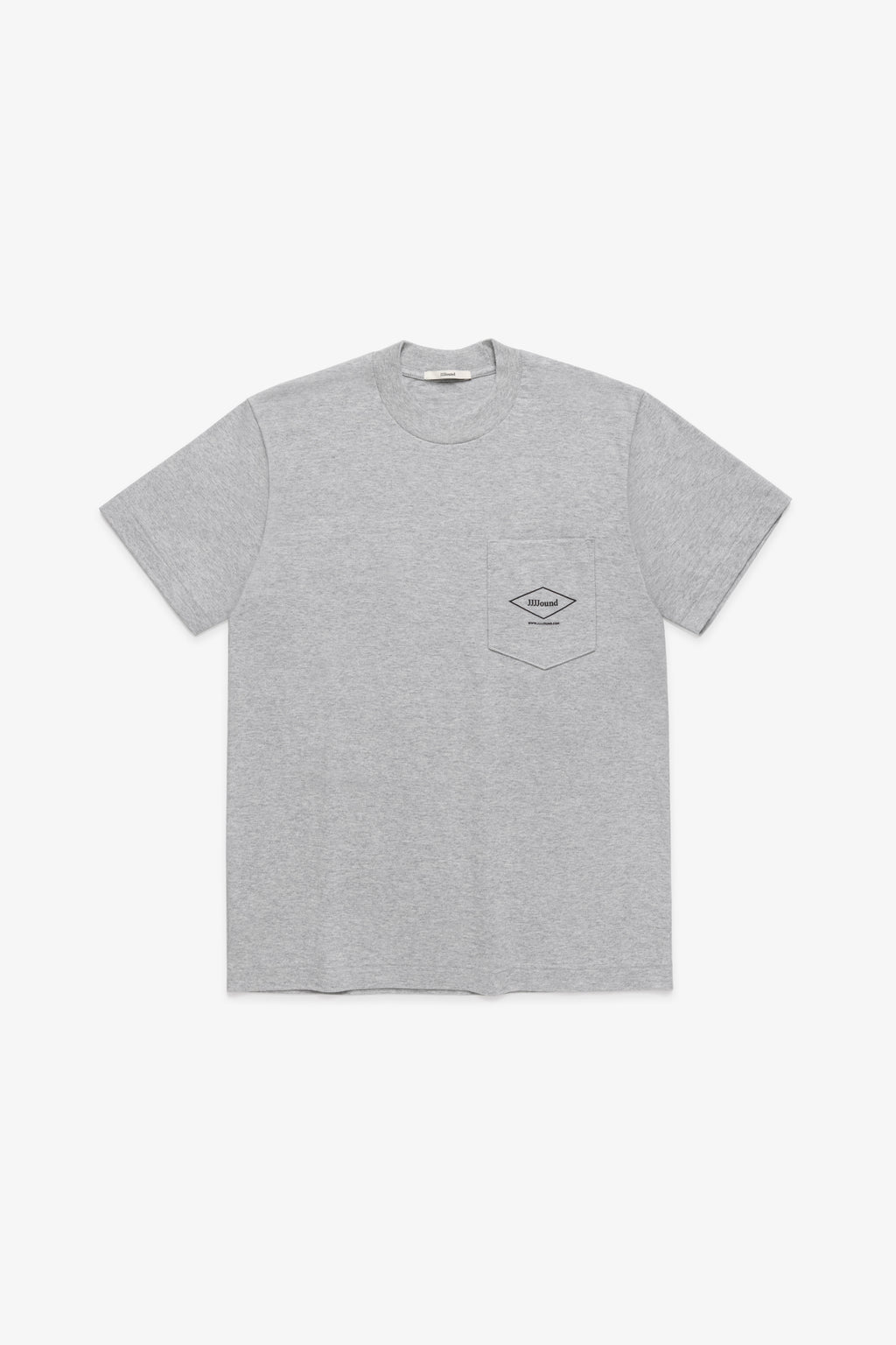 Printed Pocket T-Shirt - Light Grey Mix