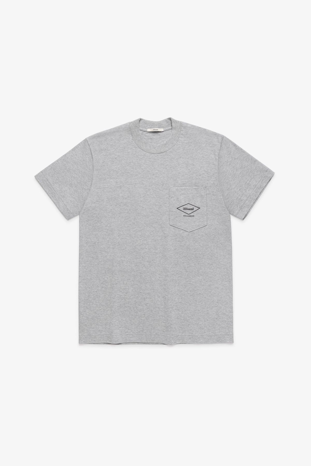 Printed Pocket T-Shirt - Light Grey Mix