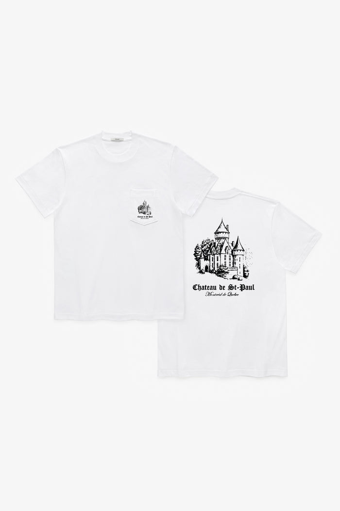 Château T-Shirt Pocket - White