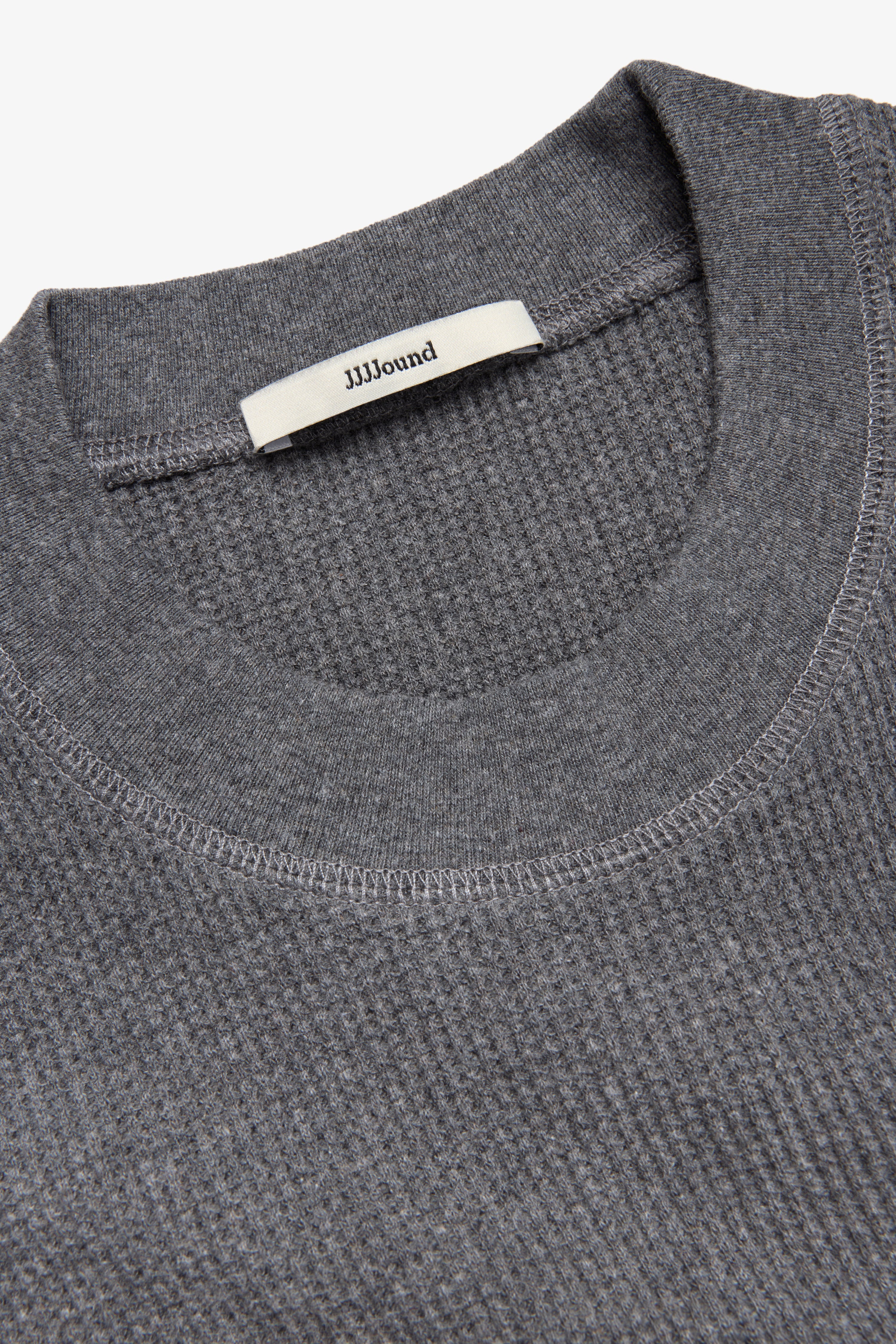 90s Waffle Longsleeve - Charcoal Mix – JJJJound
