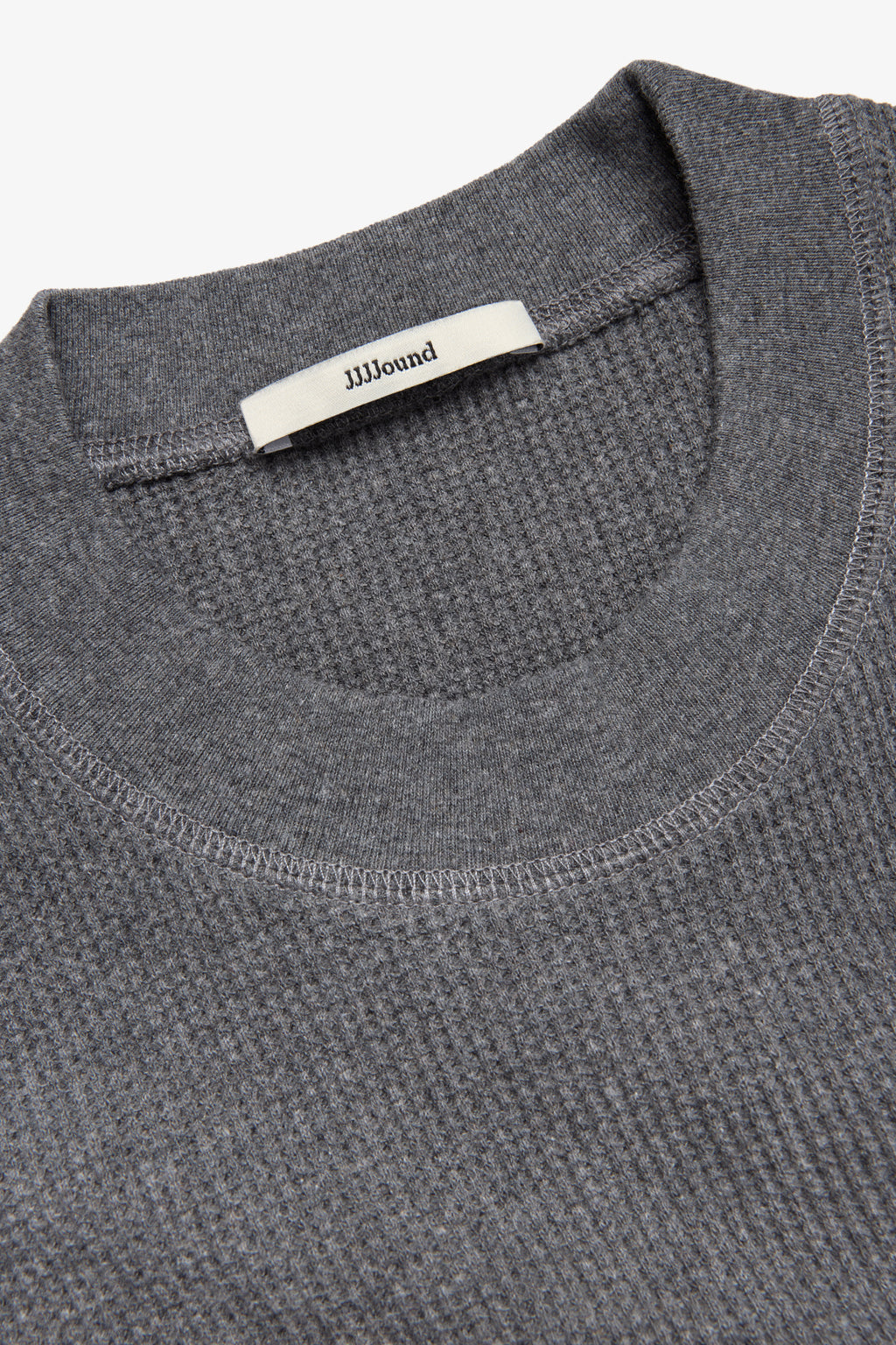 90s Waffle Longsleeve - Charcoal Mix