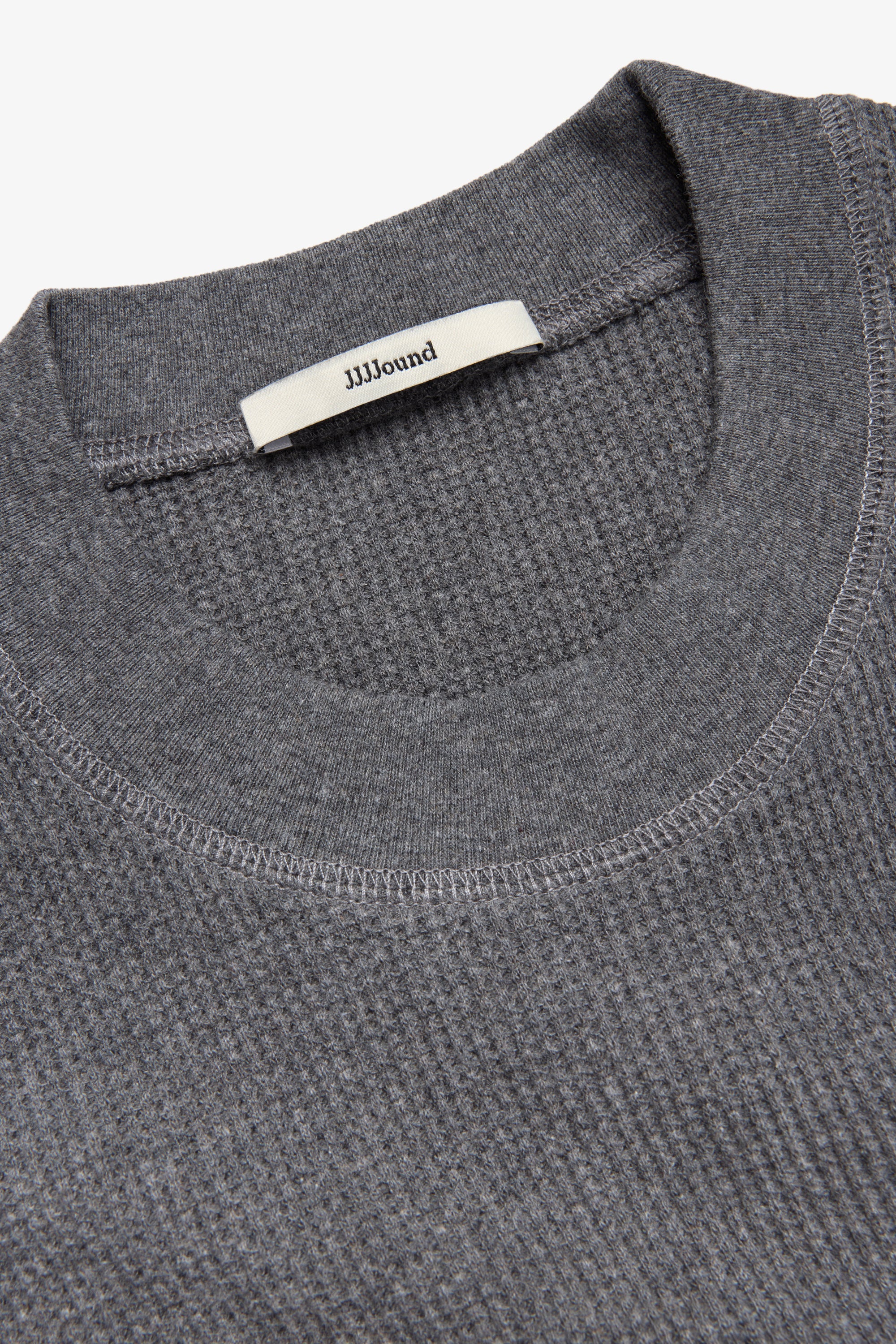 90s Waffle Longsleeve - Charcoal Mix