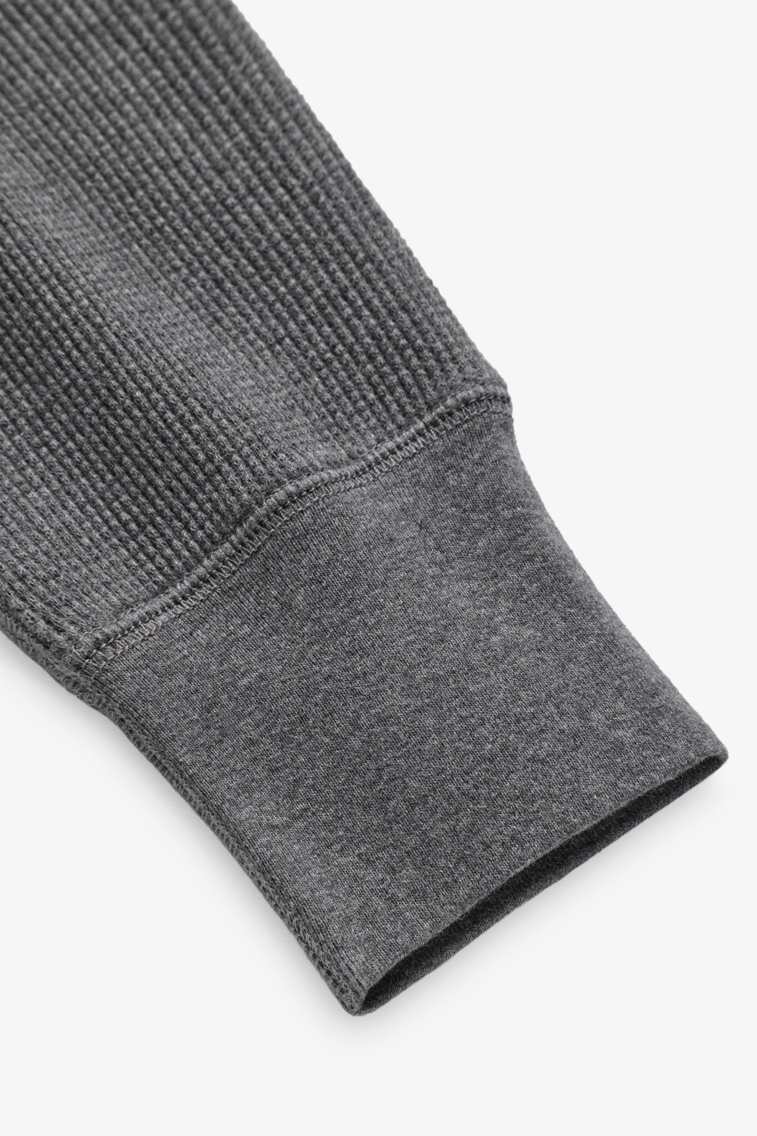 90s Waffle Longsleeve - Charcoal Mix – JJJJound