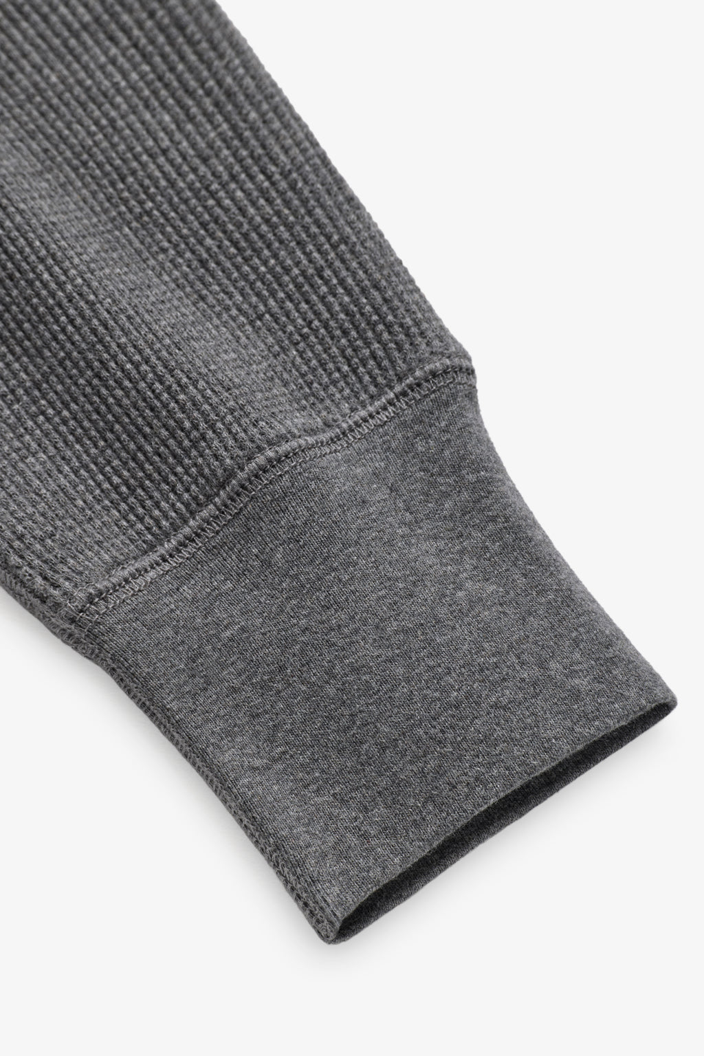 90s Waffle Longsleeve - Charcoal Mix