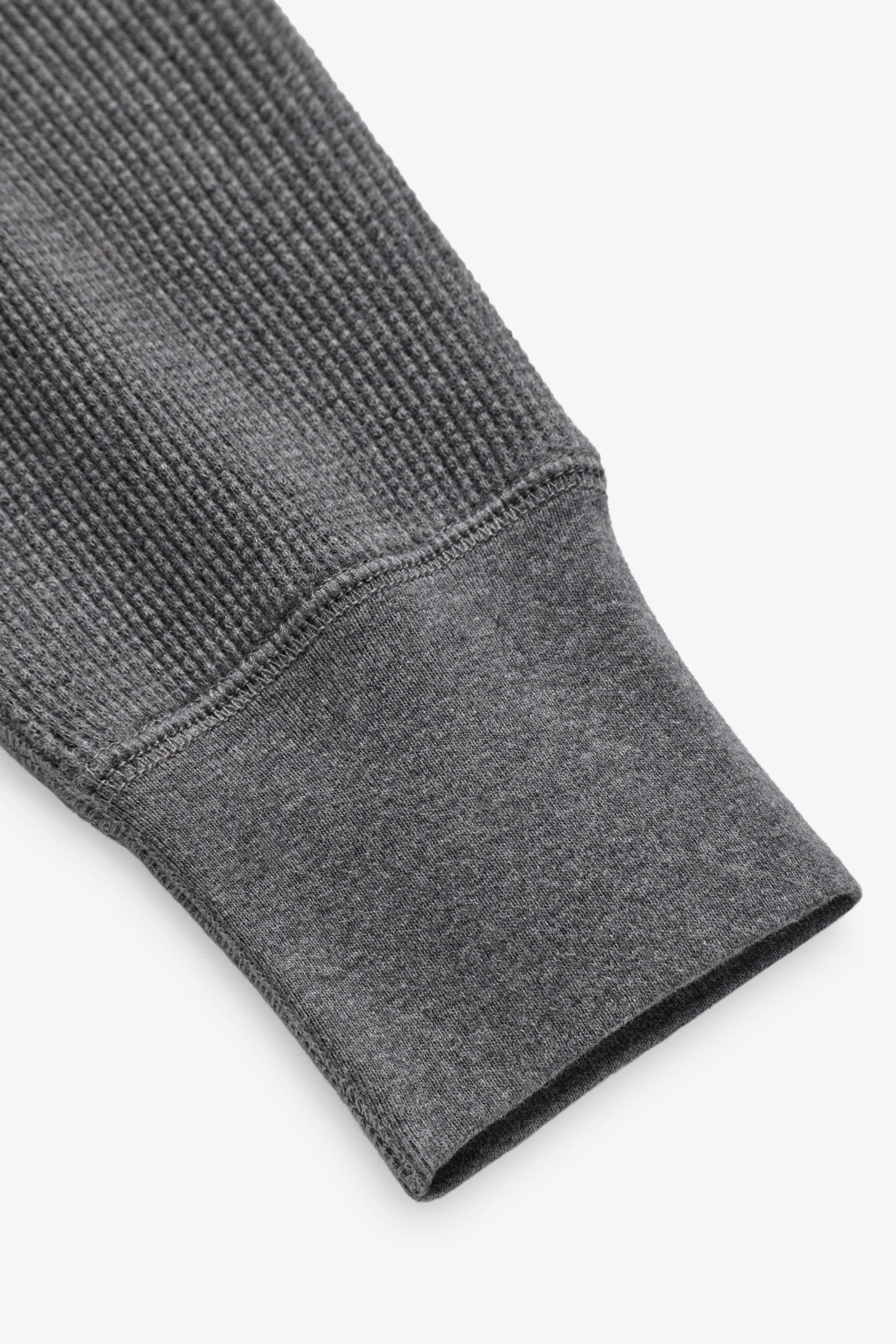 90s Waffle Longsleeve - Charcoal Mix