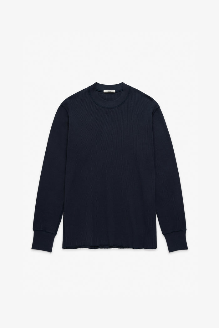 90s Waffle Longsleeve - Navy