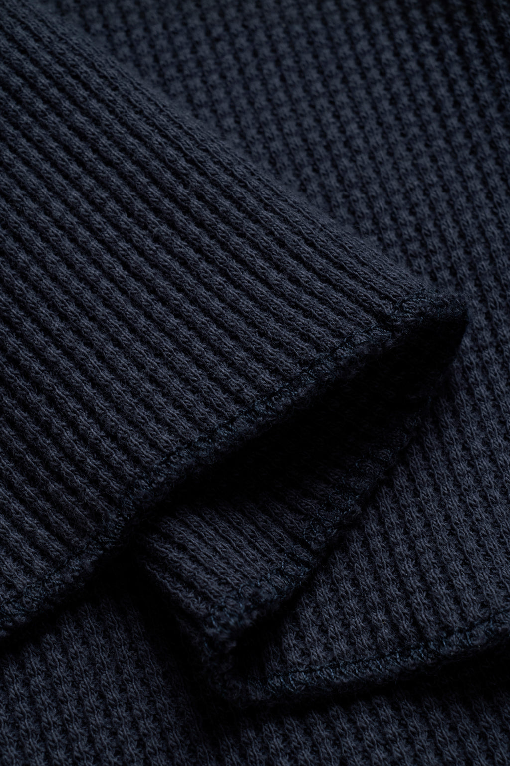 90s Waffle Longsleeve - Navy