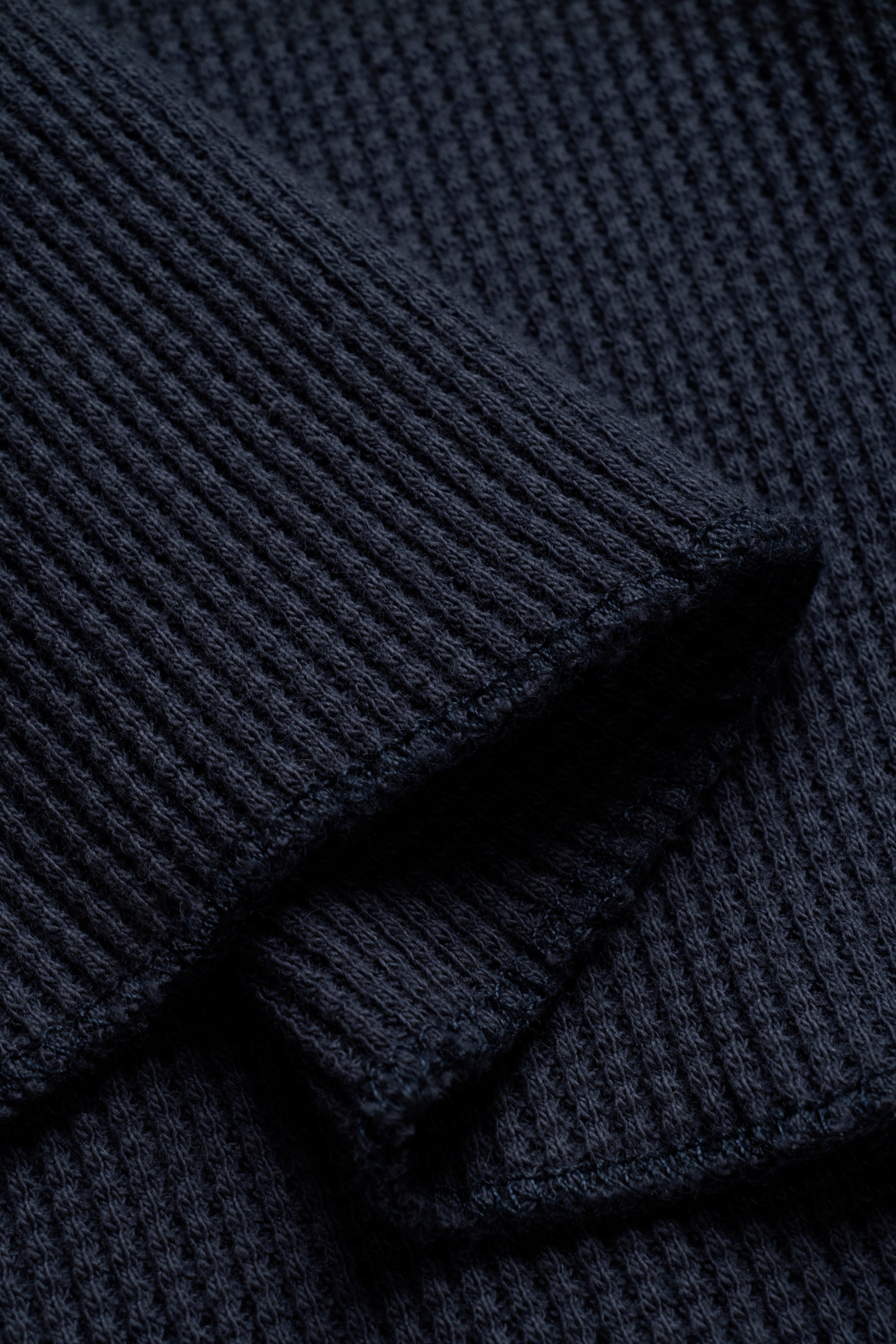 90s Waffle Longsleeve - Navy