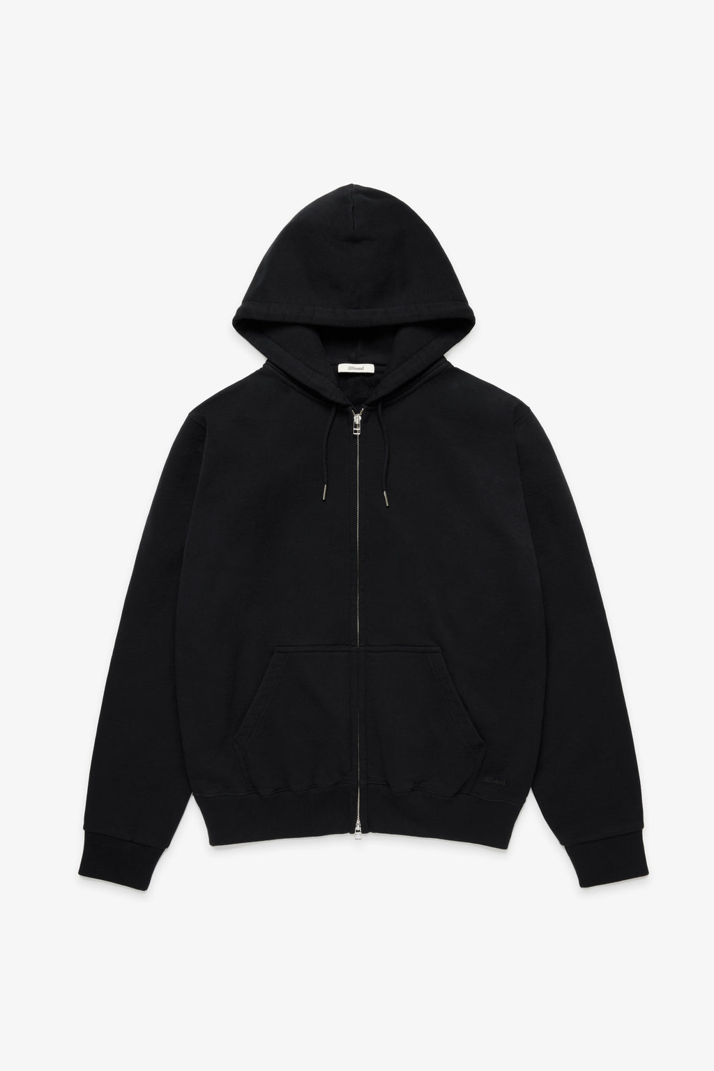 90s Hooded Zip Sweatshirt - Black
