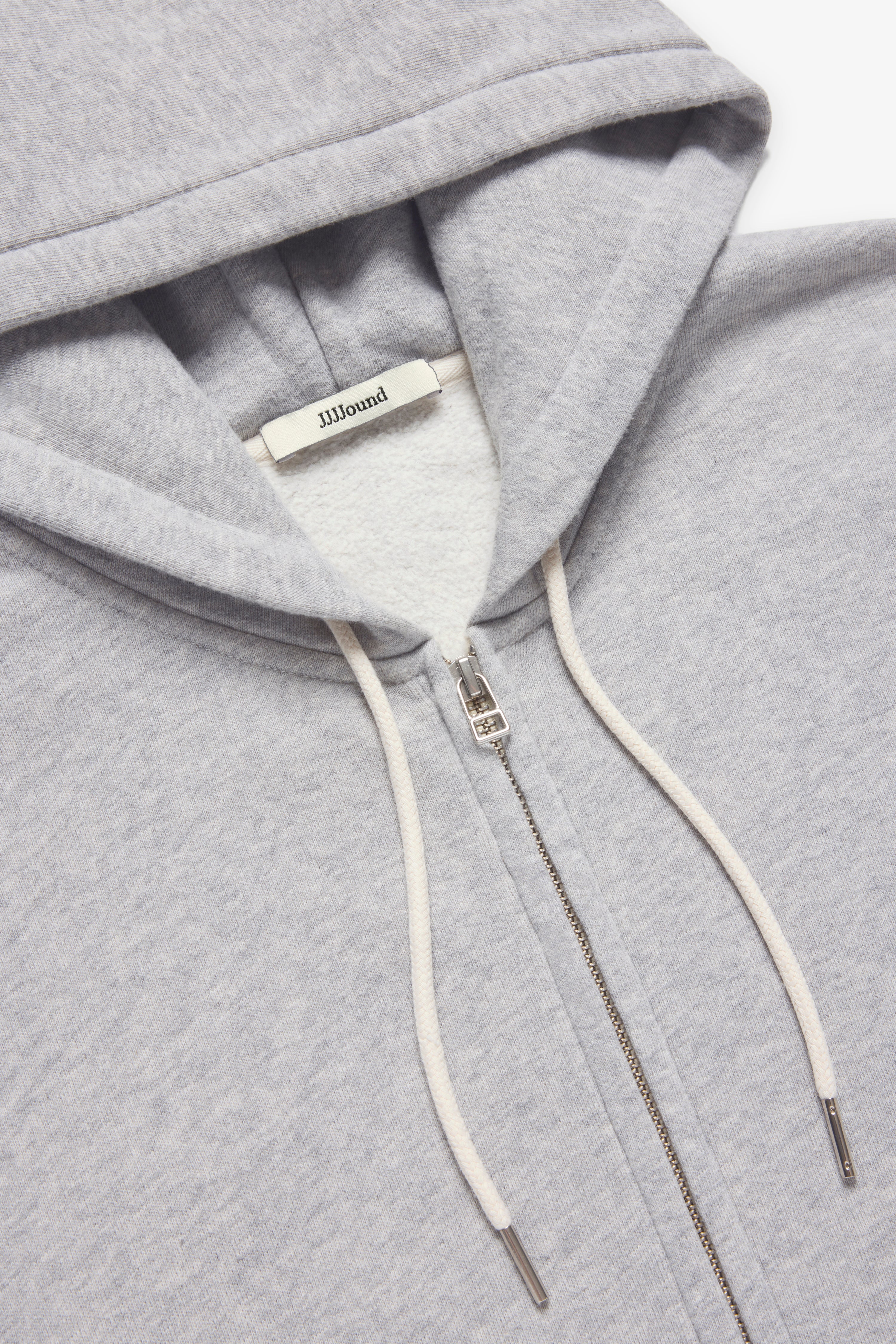 90s Hooded Zip Sweatshirt - Grey – JJJJound