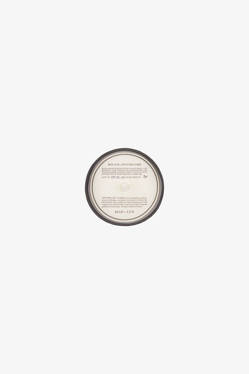 Mad et Len Graphite Candle