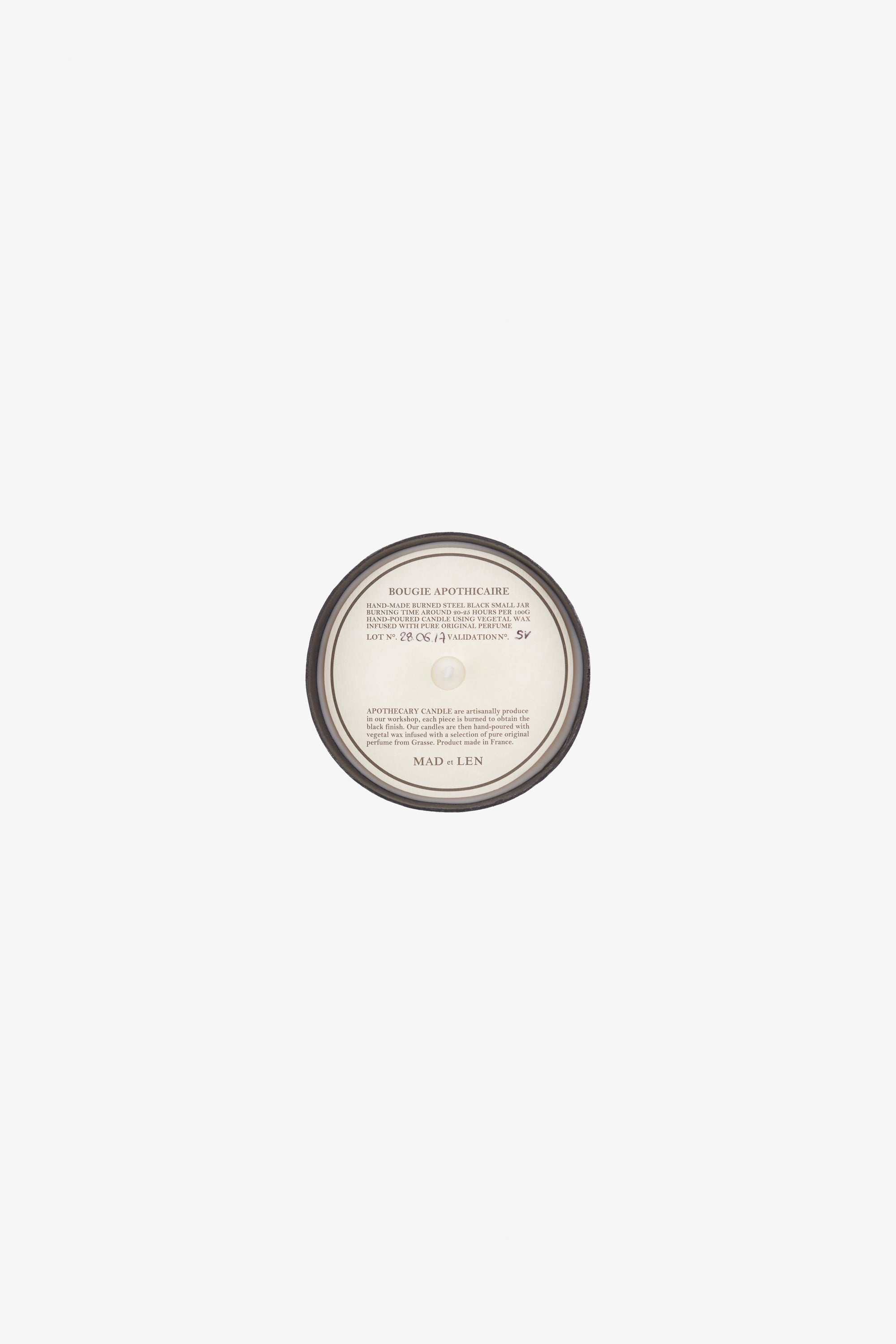 Mad et Len Graphite Candle
