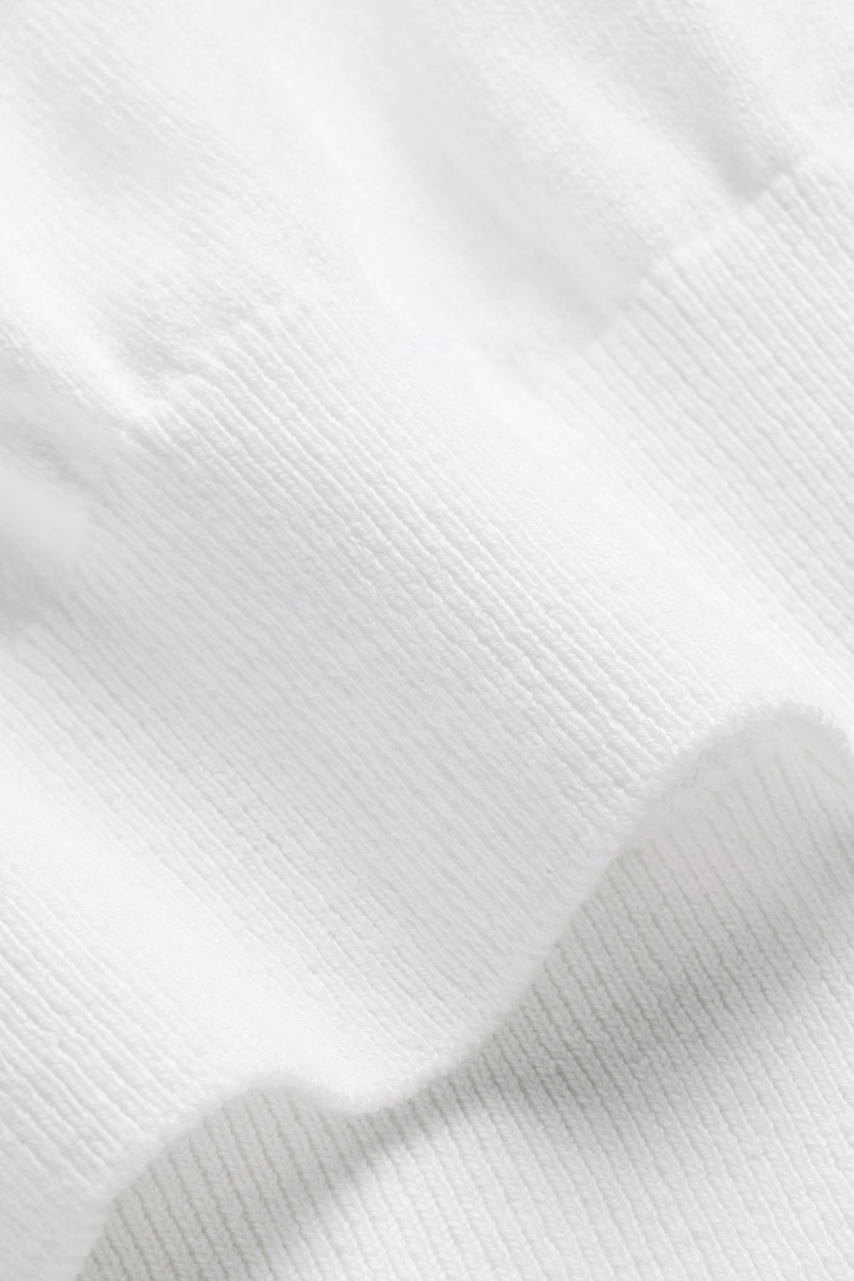 Knit Cotton Longsleeve Polo - White